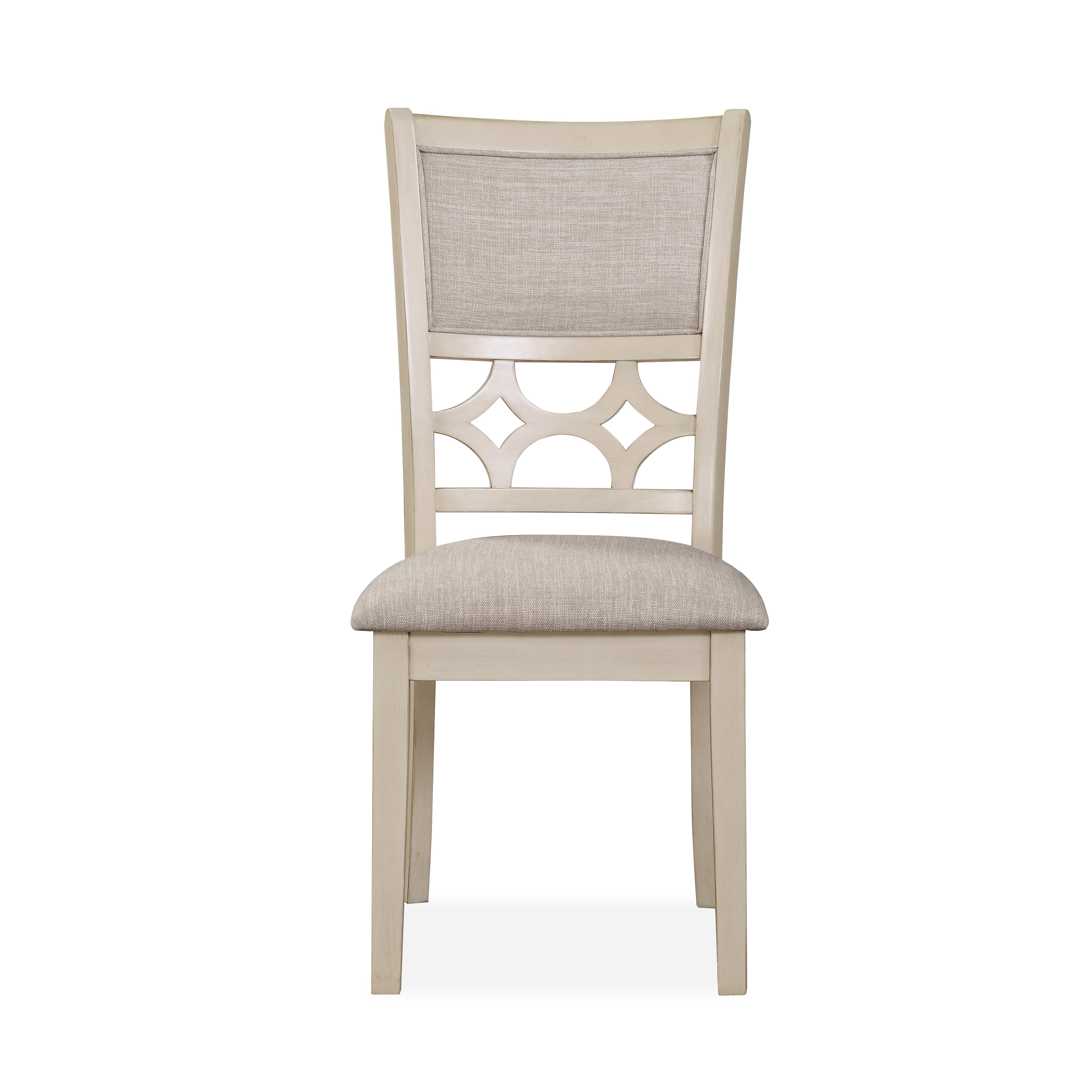 MITCHELL 5 PC DINING SET-TWO TONE BISQUE/BROWN - Ideal Furniture (Fresno,CA) 