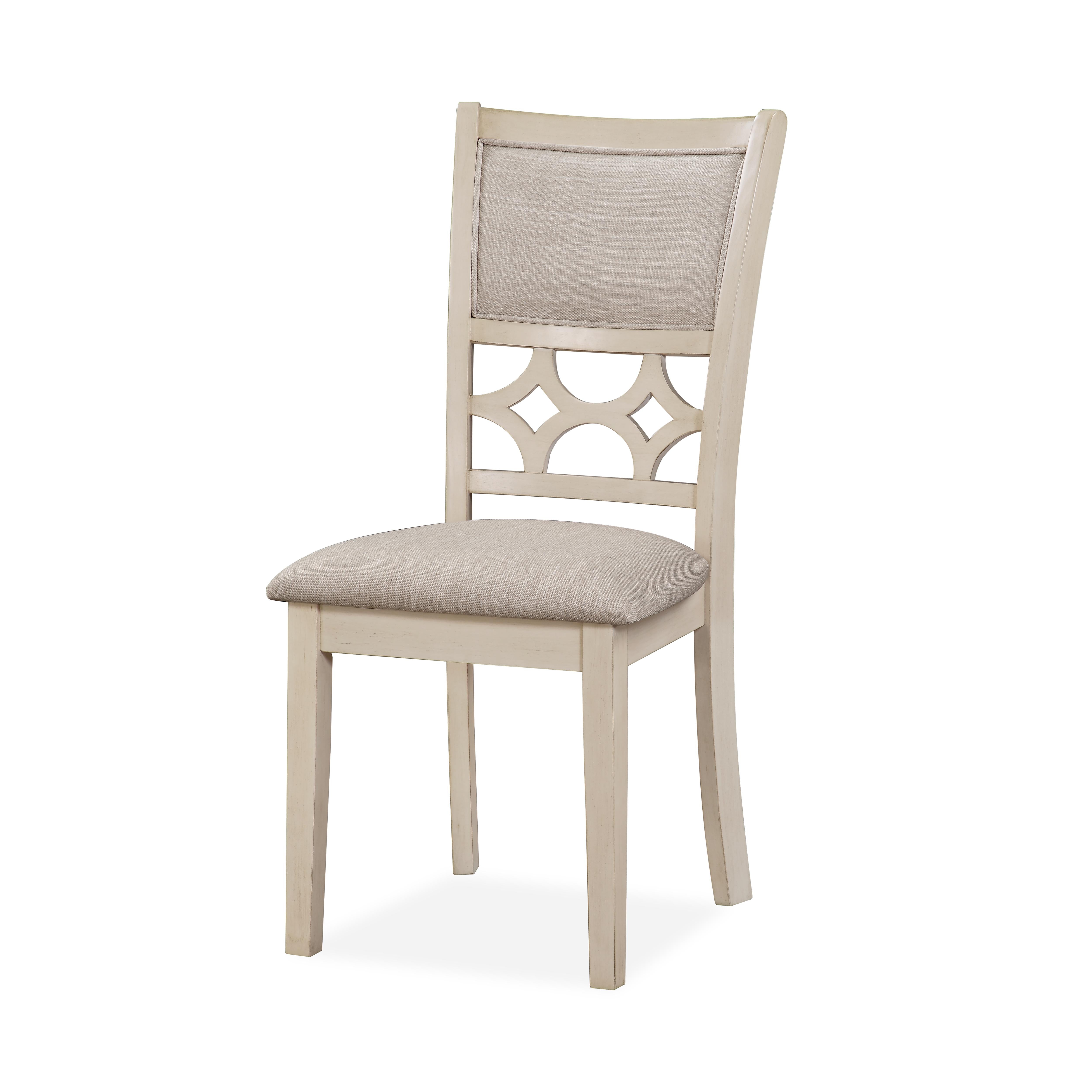 MITCHELL 5 PC DINING SET-TWO TONE BISQUE/BROWN - Ideal Furniture (Fresno,CA) 