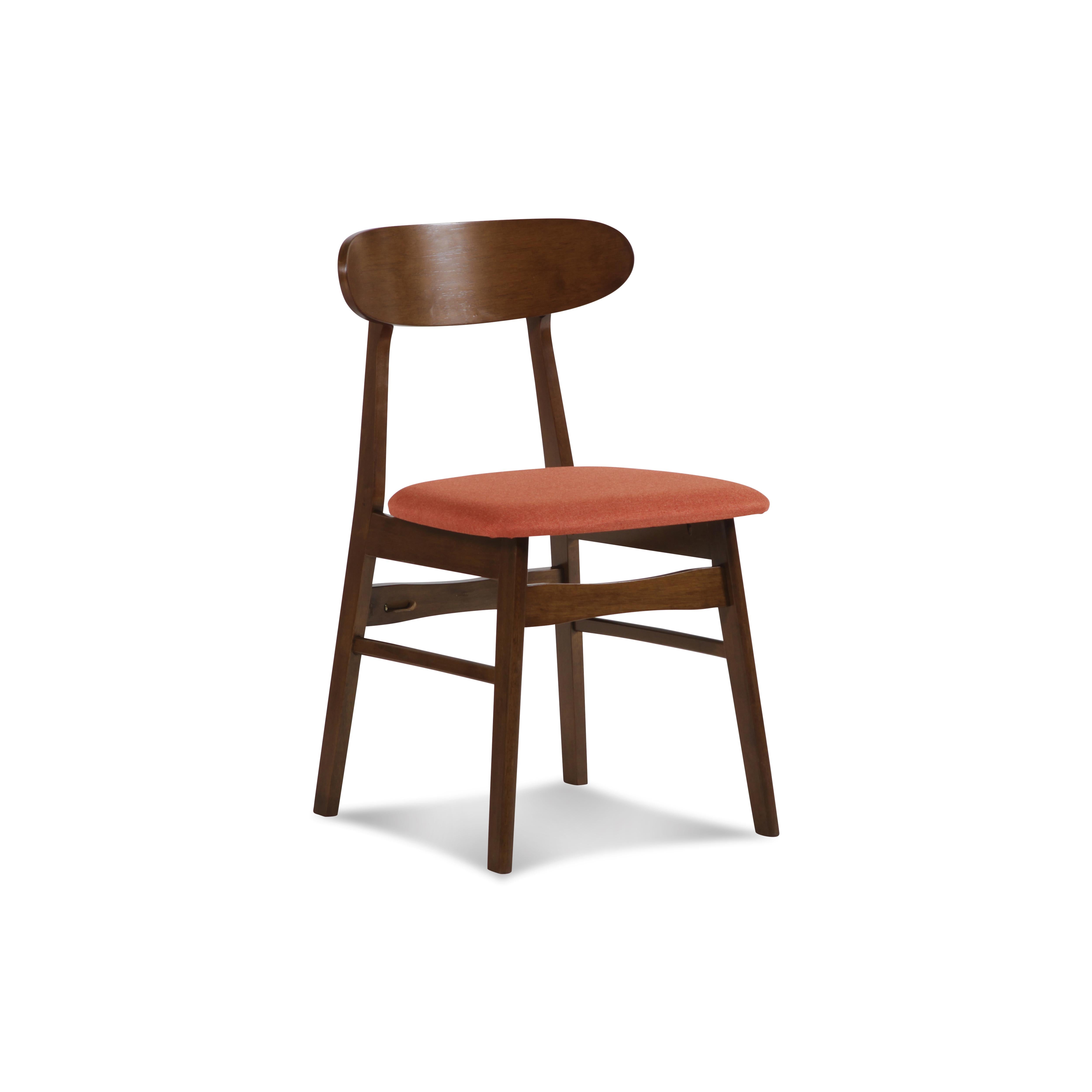 MOROCCO DINING CHAIR W/ORANGE SEAT CUSHION - Ideal Furniture (Fresno,CA) 