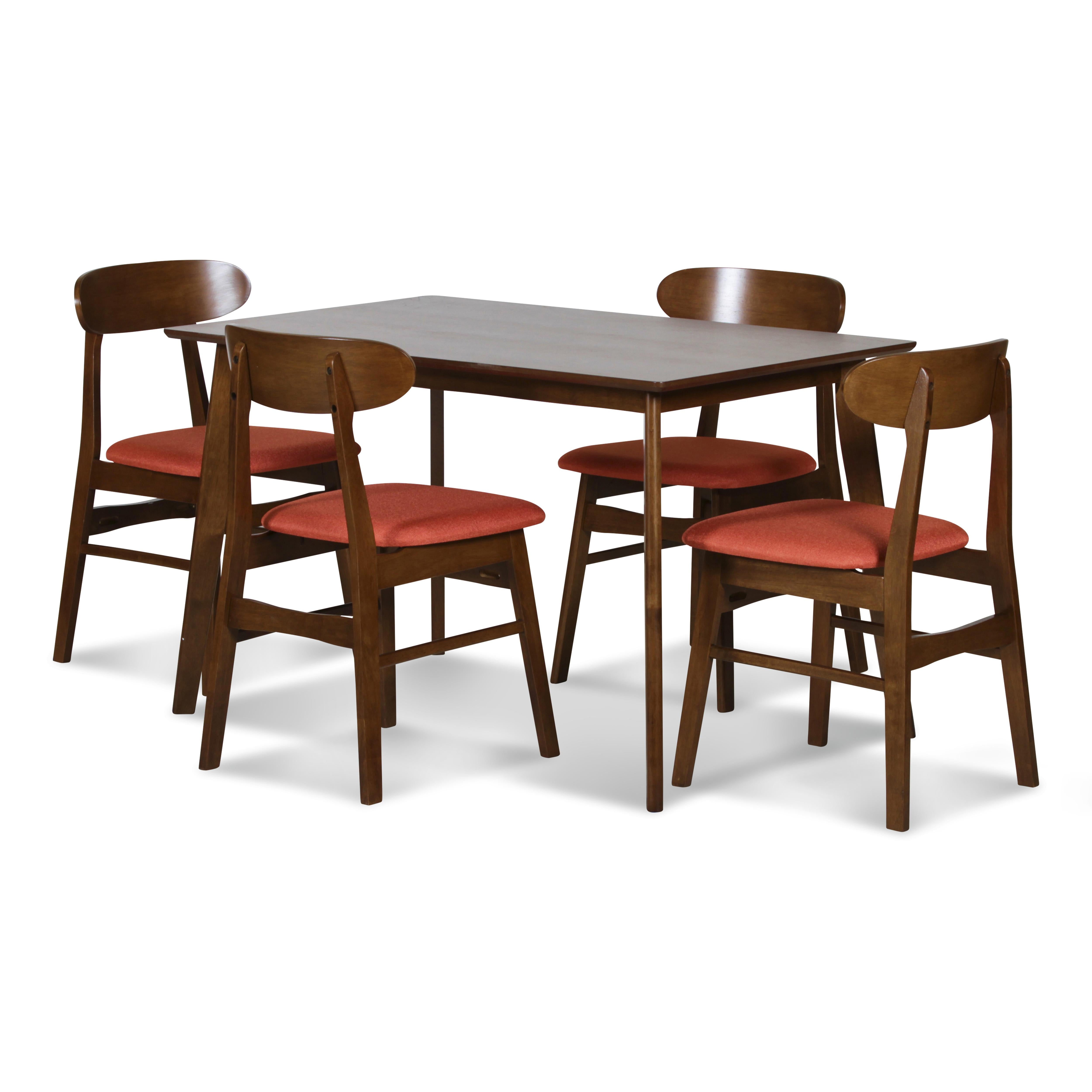 MOROCCO DINING CHAIR W/ORANGE SEAT CUSHION - Ideal Furniture (Fresno,CA) 