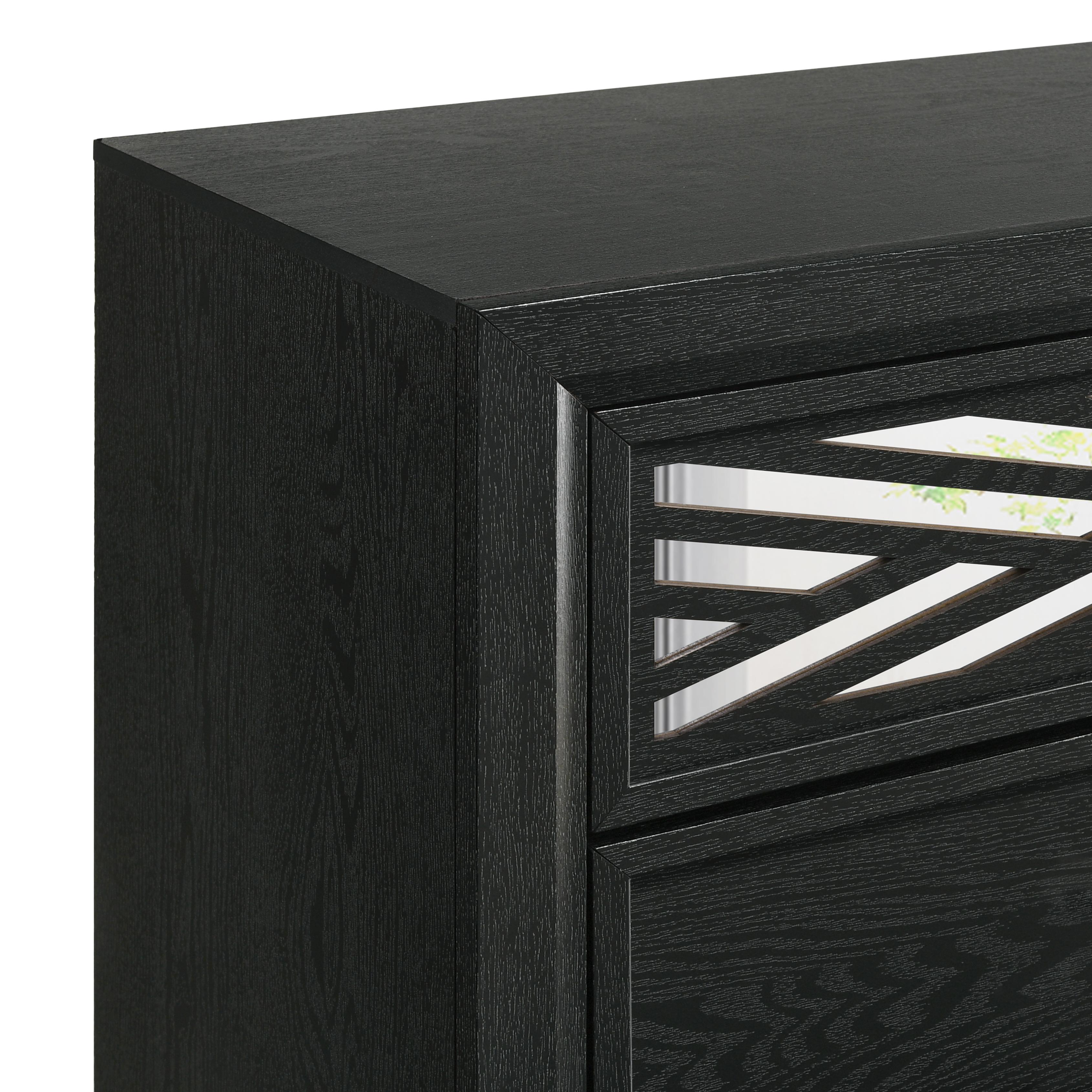 OBSIDIAN CHEST-BLACK - Ideal Furniture (Fresno,CA) 