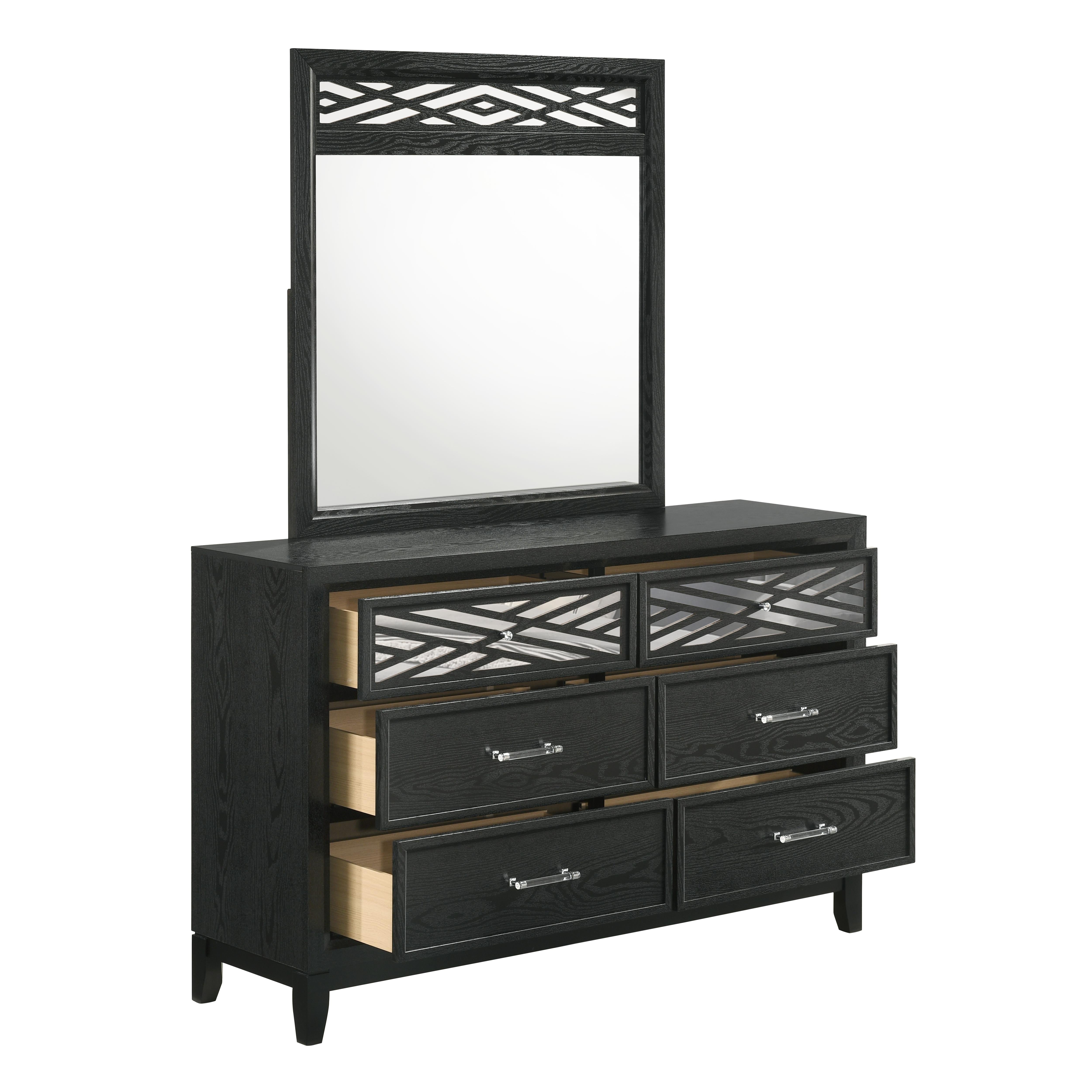 OBSIDIAN DRESSER-BLACK - Ideal Furniture (Fresno,CA) 
