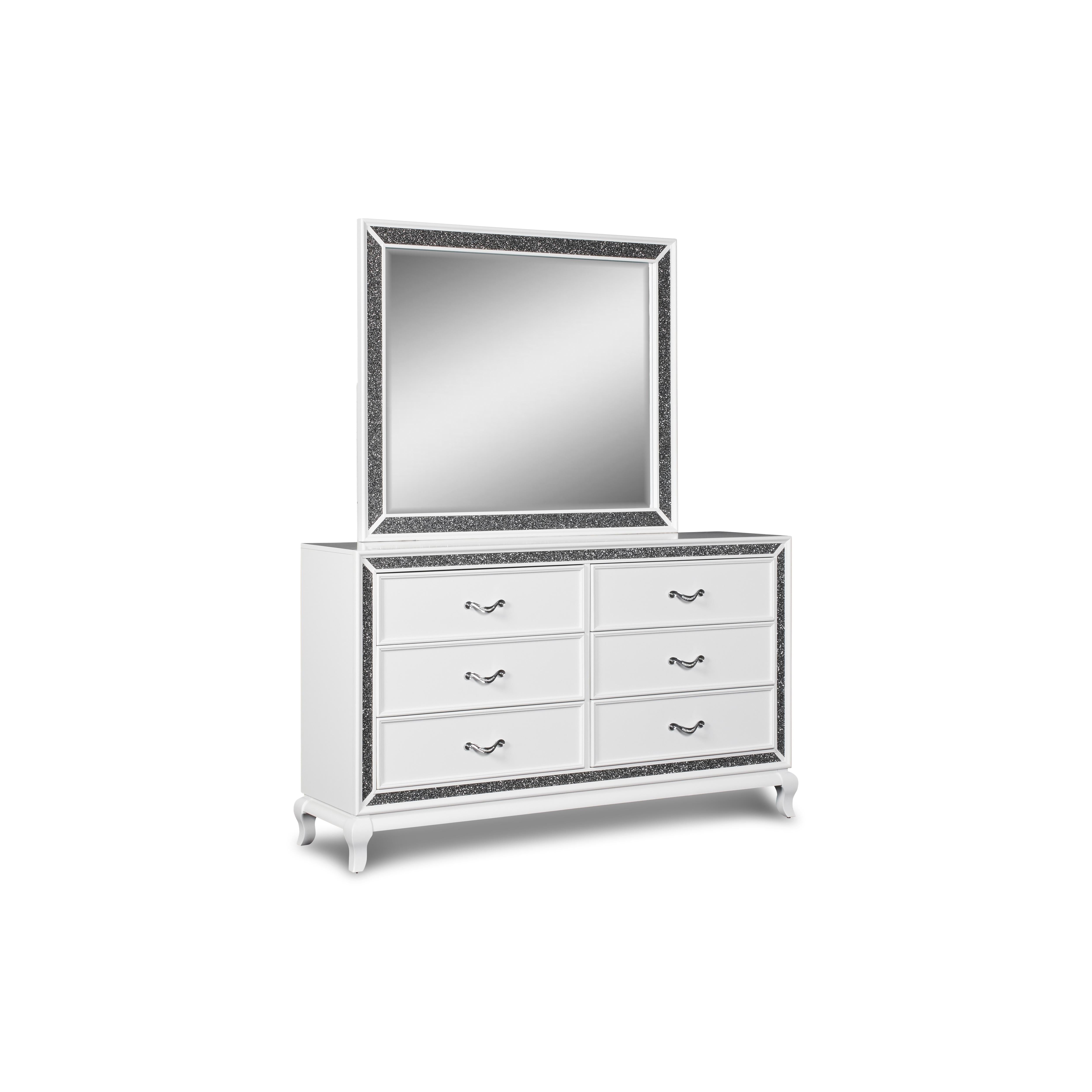 PARK IMPERIAL MIRROR-WHITE - Ideal Furniture (Fresno,CA) 