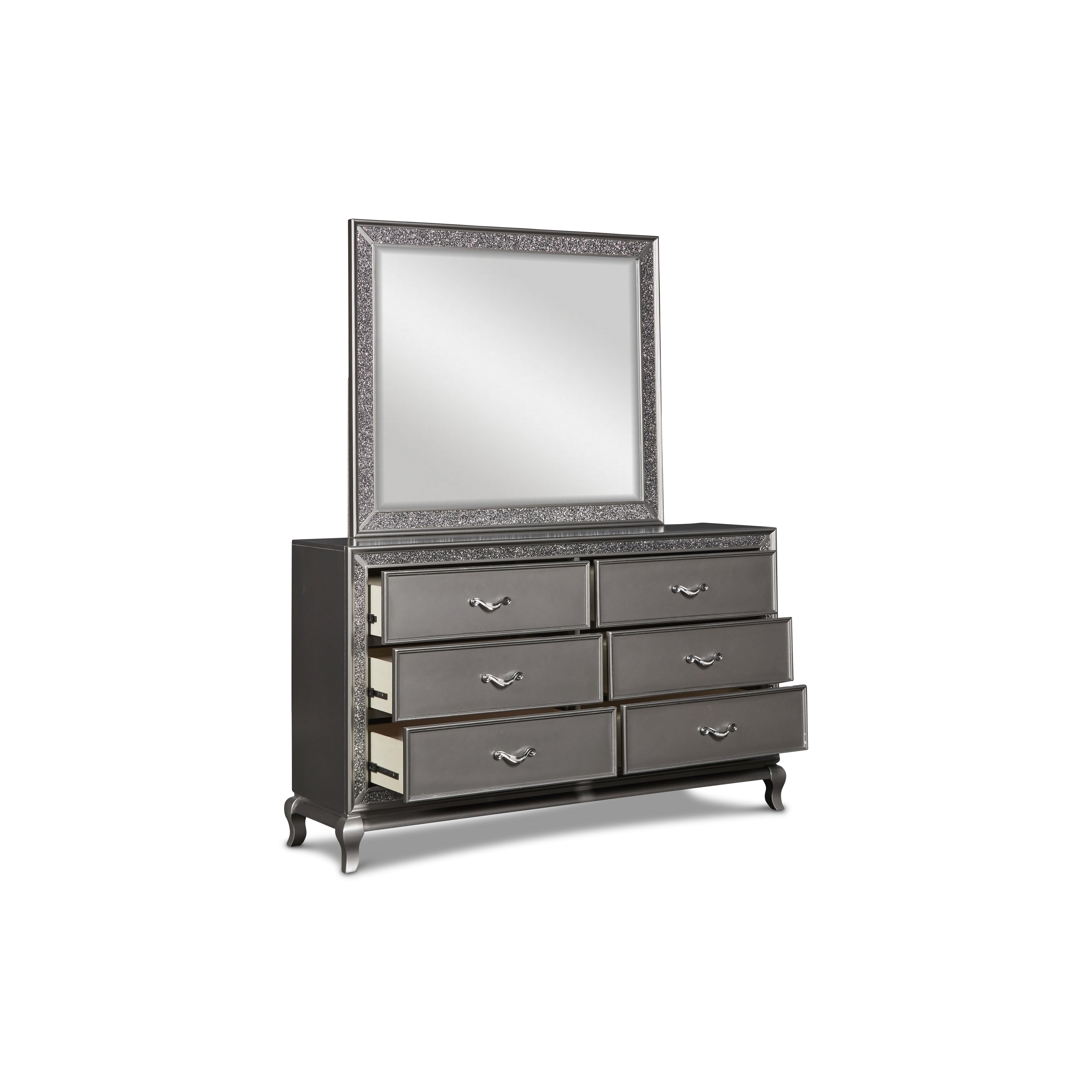 PARK IMPERIAL MIRROR-PEWTER - Ideal Furniture (Fresno,CA) 