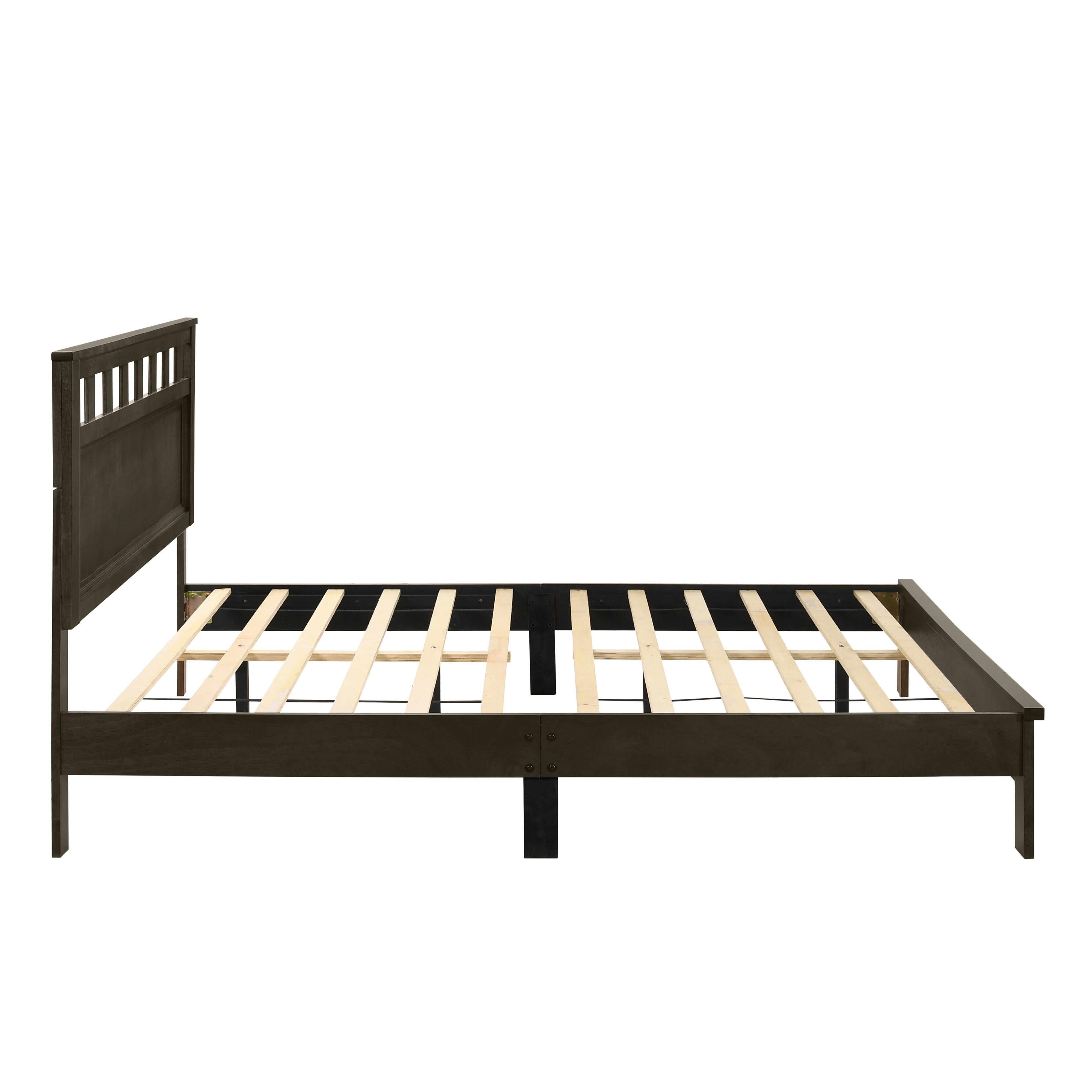 PISCES 4/6 F PANEL BED-HB/FB/RAILS-GRAY - Ideal Furniture (Fresno,CA) 