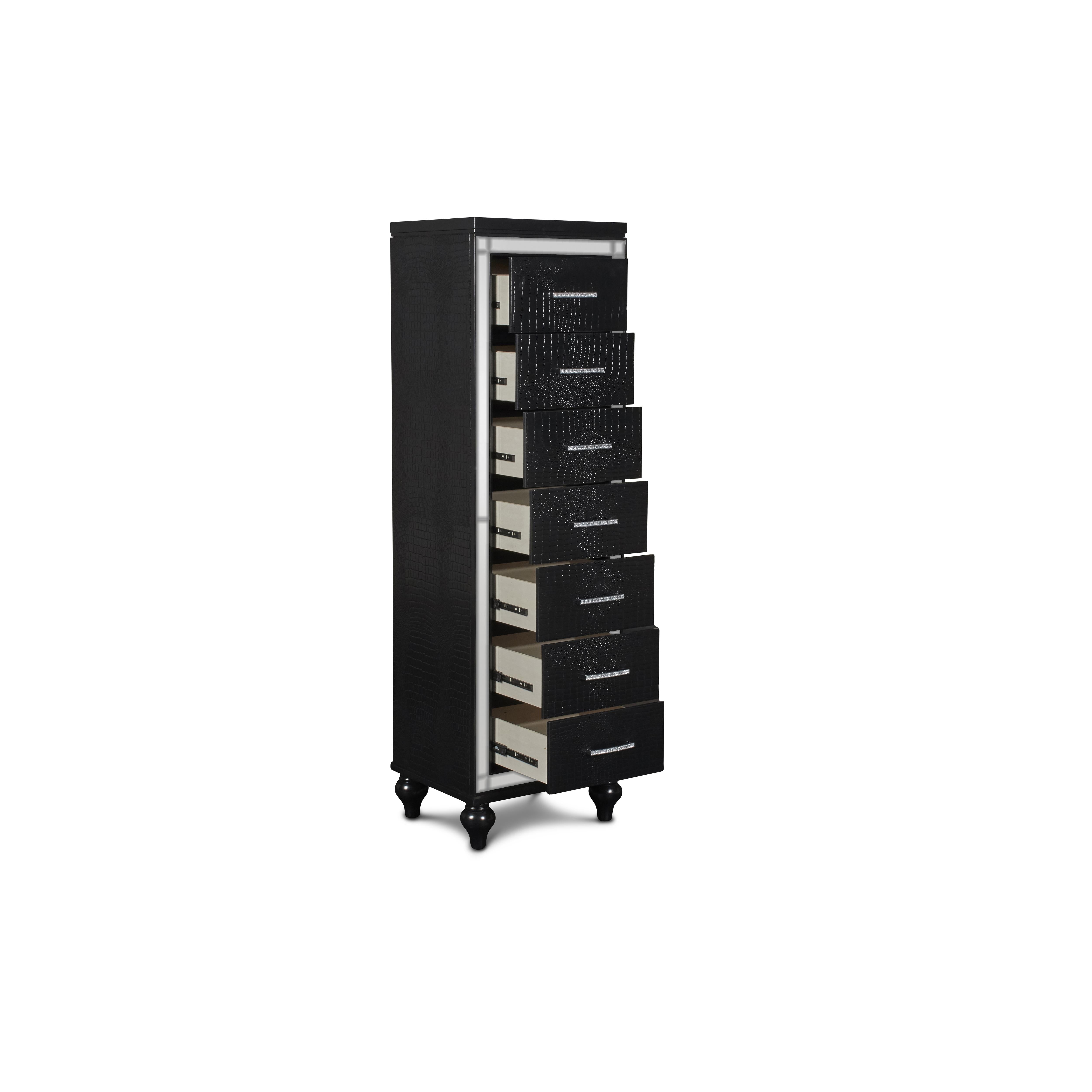 VALENTINO LINGERIE CHEST-BLACK - Ideal Furniture (Fresno,CA) 