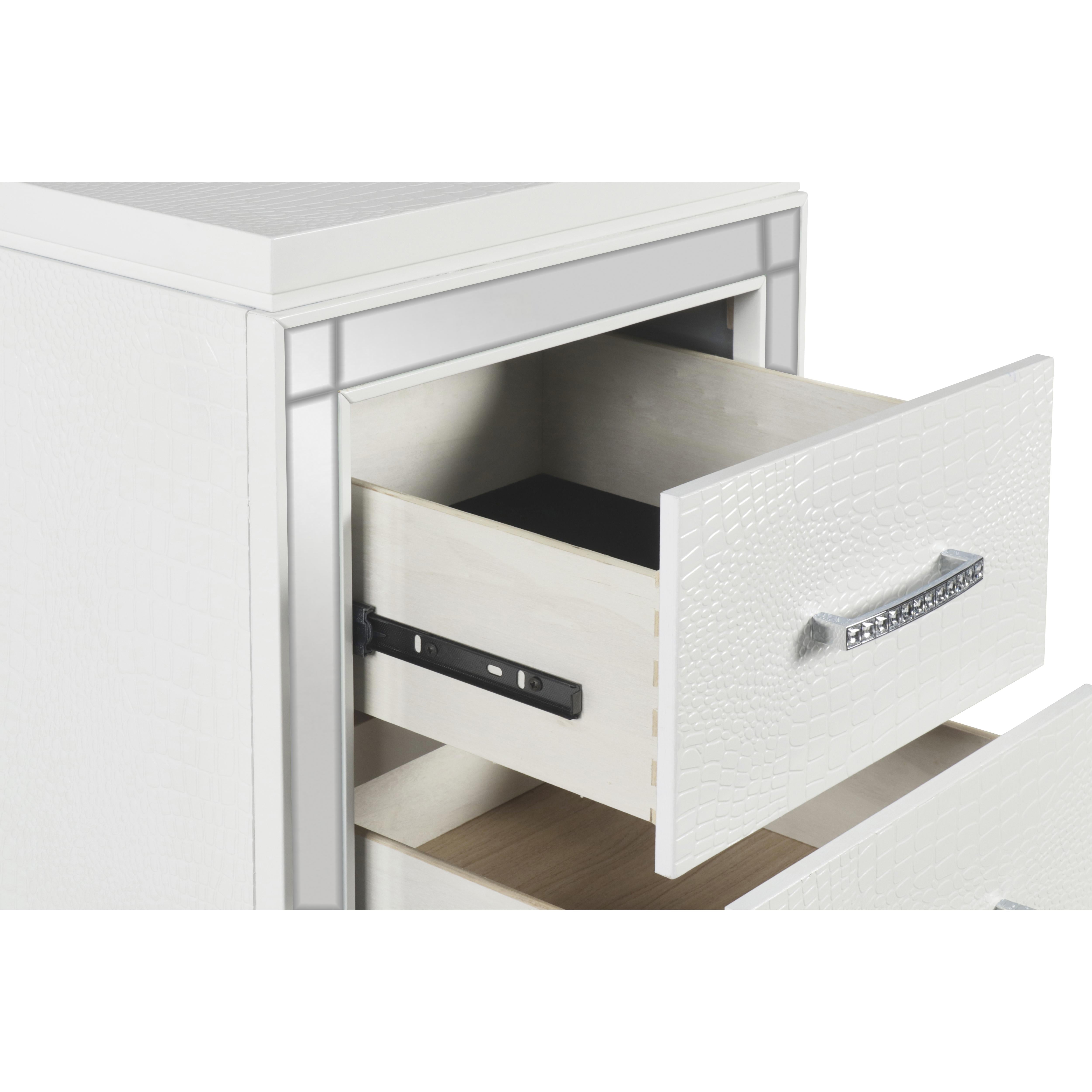VALENTINO LINGERIE CHEST-WHITE - Ideal Furniture (Fresno,CA) 
