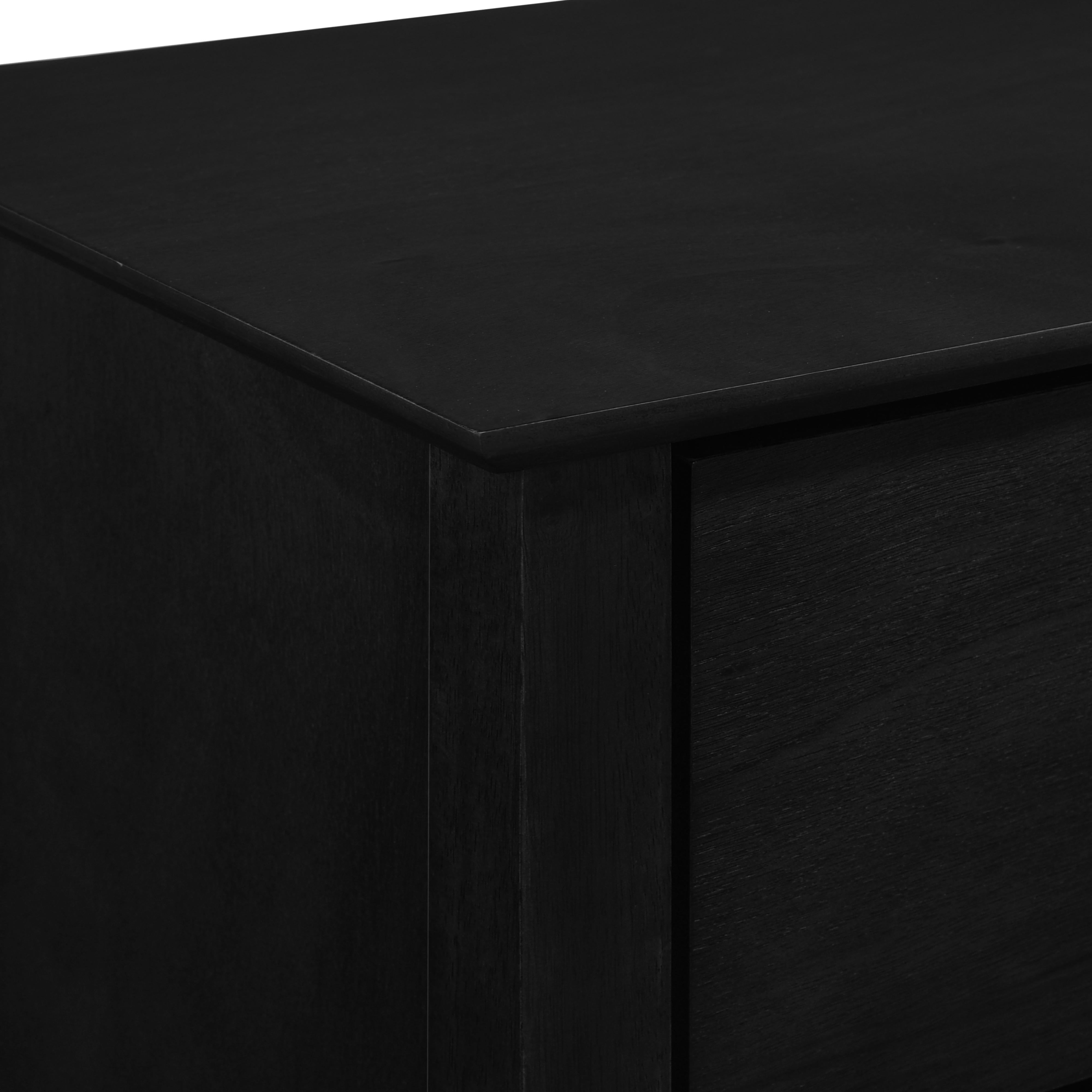 ZODIAC 2 DRAWER NIGHTSTAND-BLACK - Ideal Furniture (Fresno,CA) 