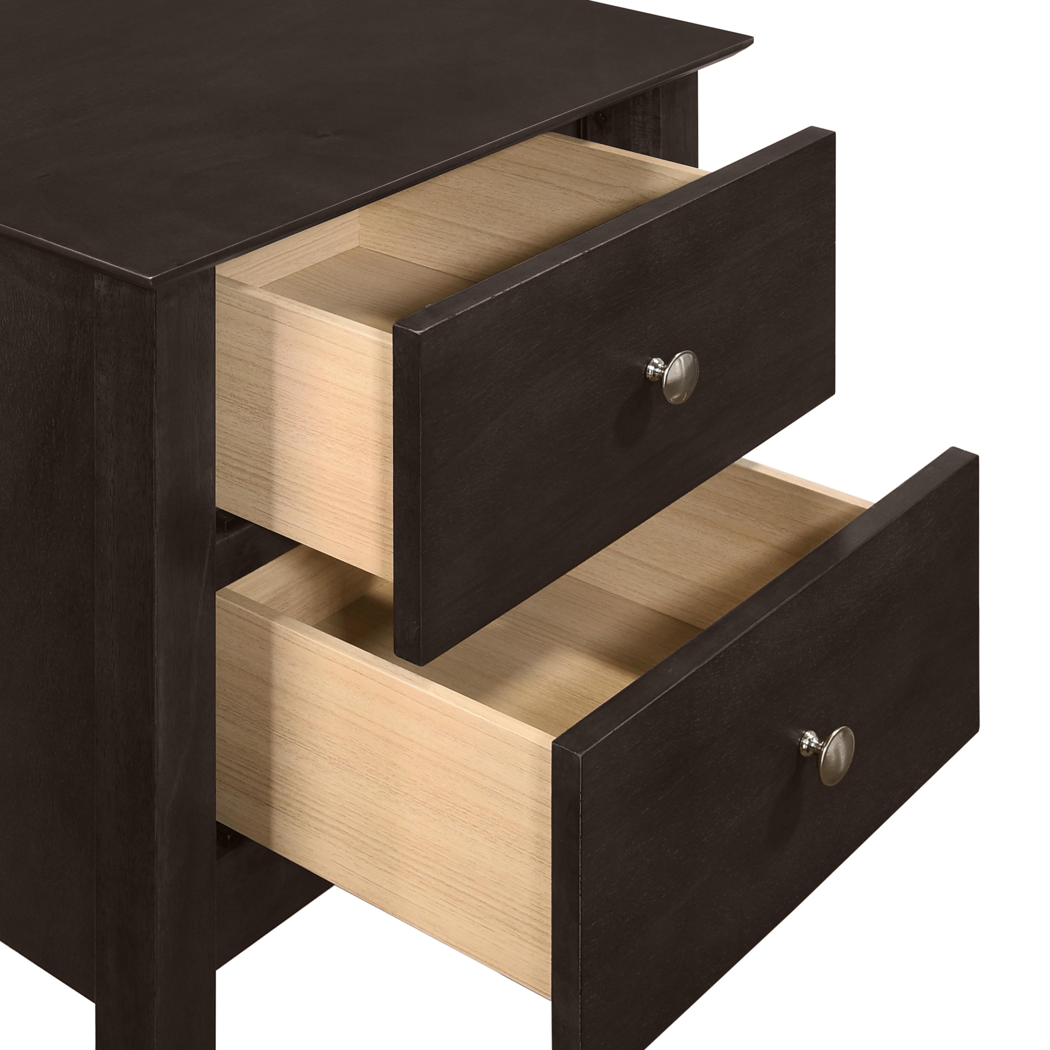 ZODIAC 2 DRAWER NIGHTSTAND-MERLOT - Ideal Furniture (Fresno,CA) 