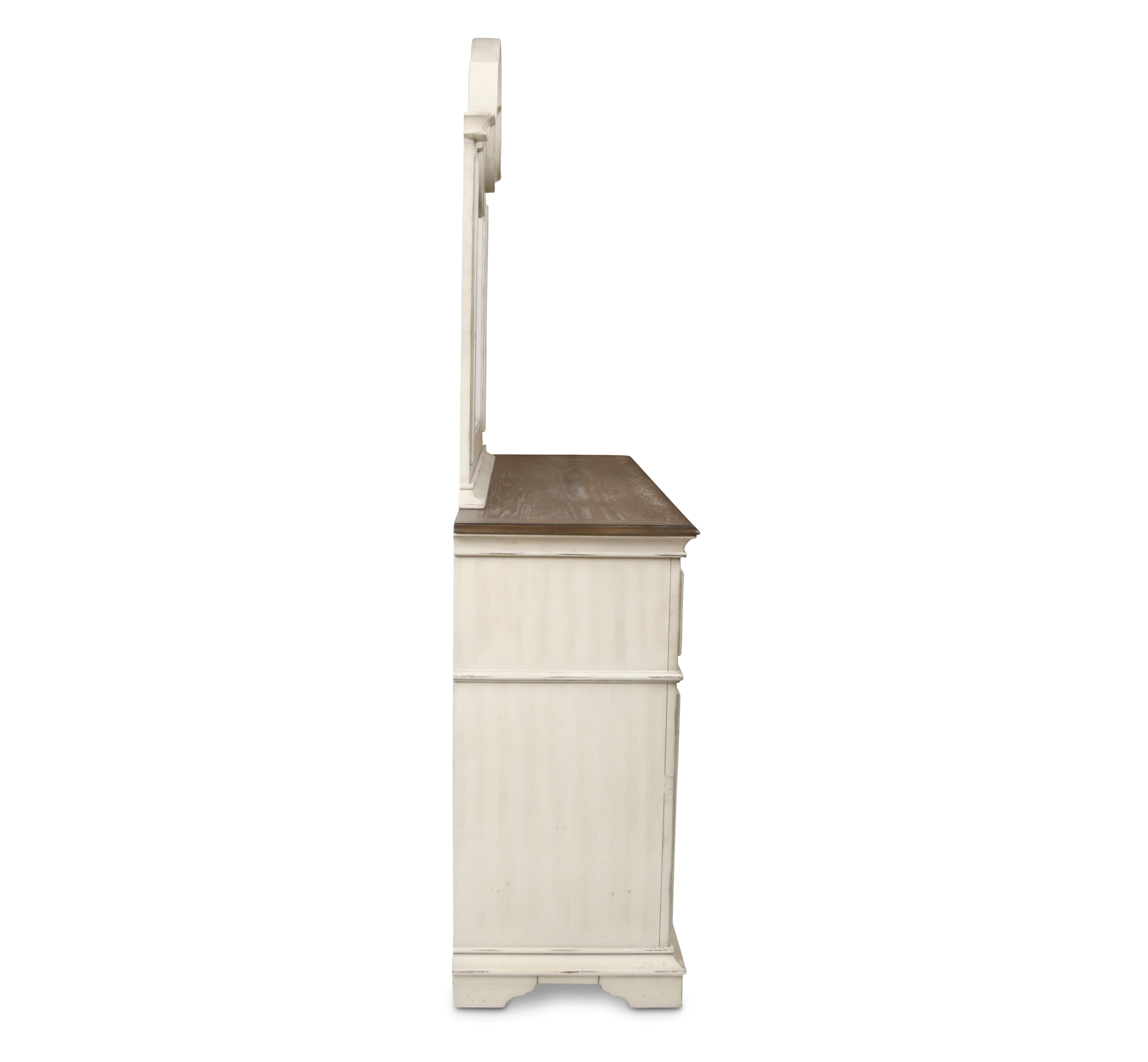 ANASTASIA MIRROR - ANT. WHITE - Ideal Furniture (Fresno,CA) 