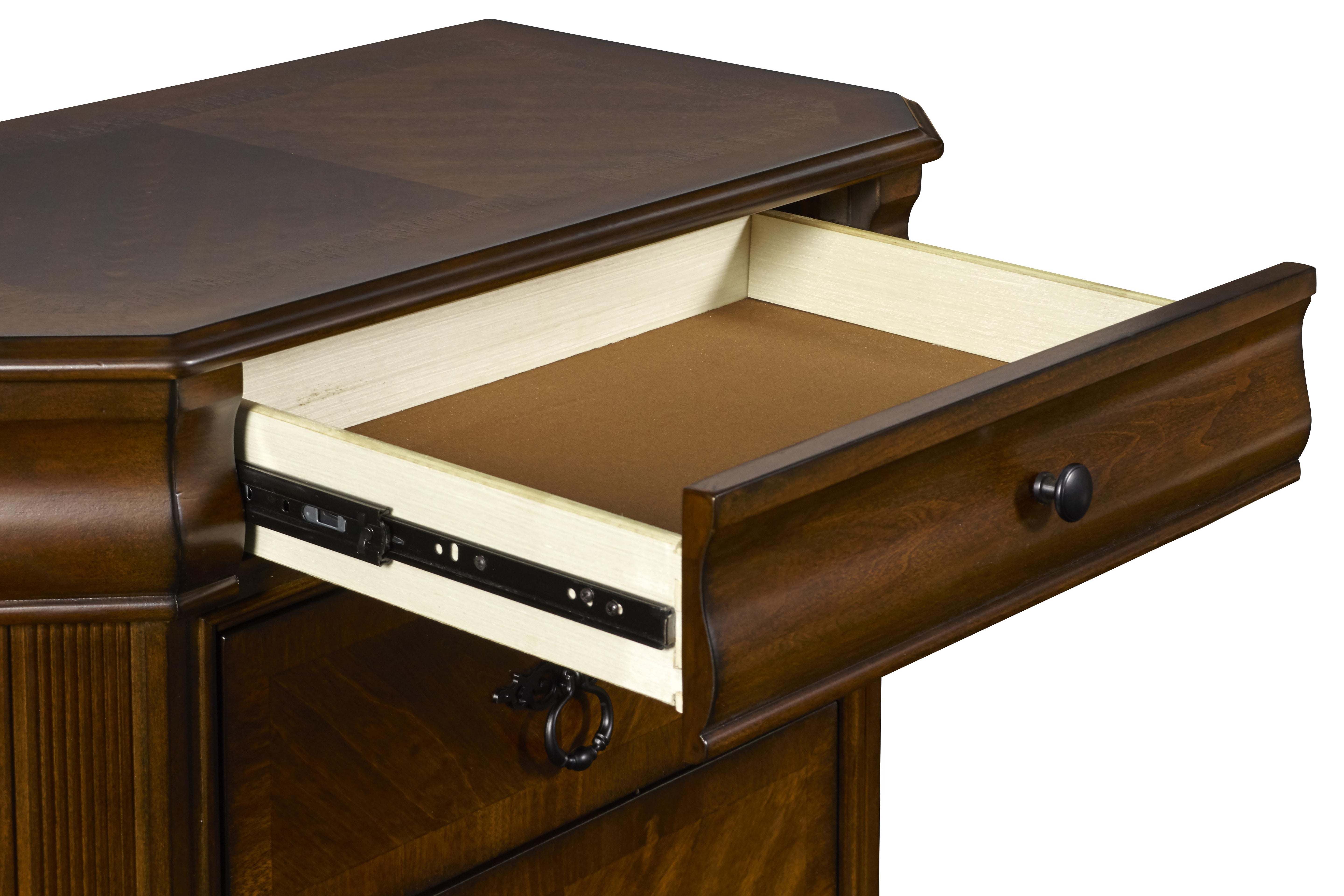 SHERIDAN NIGHTSTAND- BURNISHED CHERRY - Ideal Furniture (Fresno,CA) 