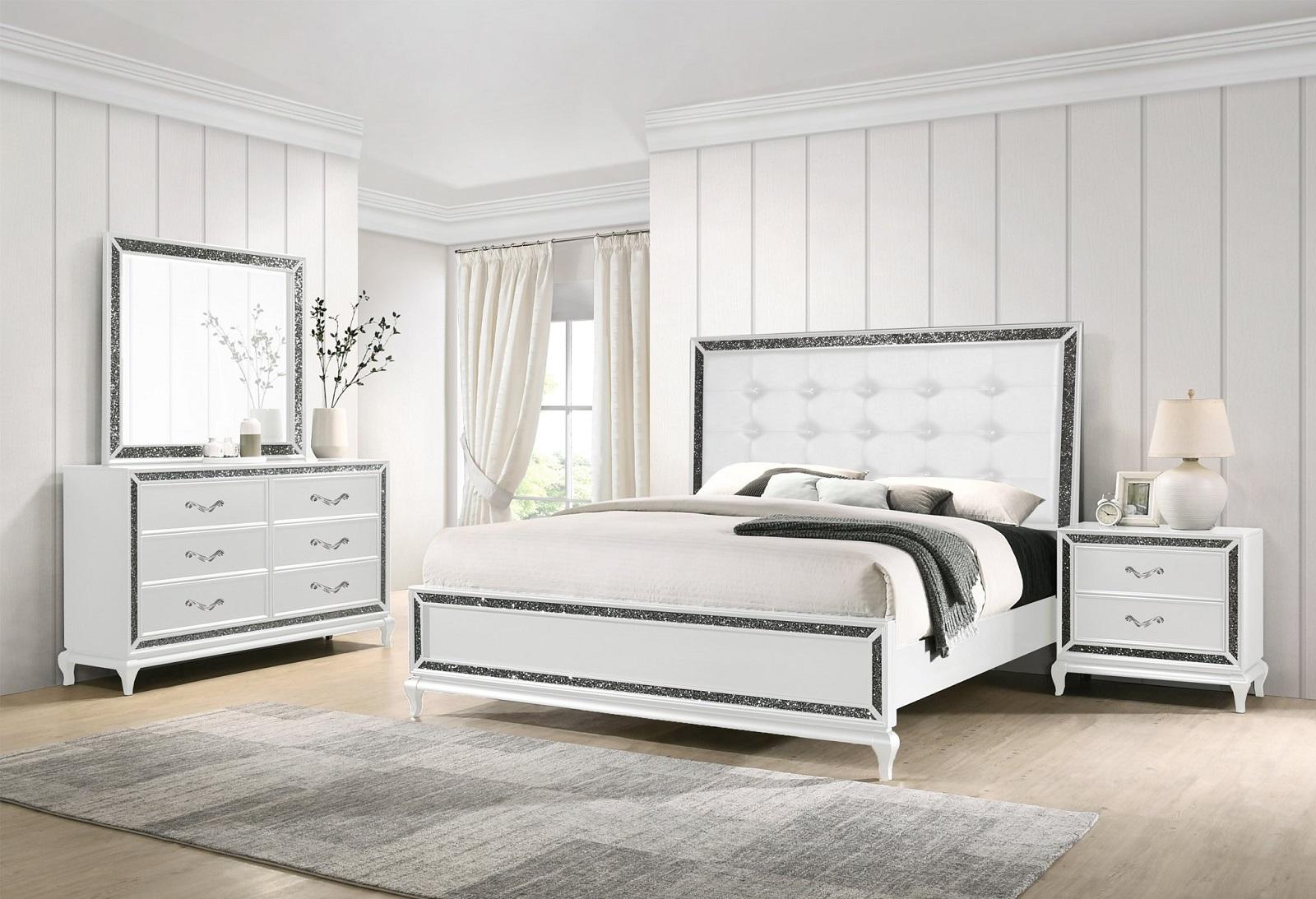 New Classic Furniture Park Imperial Mirror in White - Ideal Furniture (Fresno,CA) 