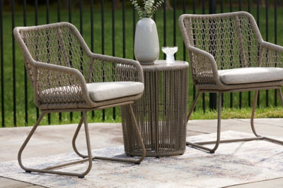 Majors Beach Outdoor Table and 2 Chairs - Ideal Furniture (Fresno,CA) 