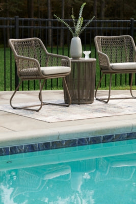 Majors Beach Outdoor Table and 2 Chairs - Ideal Furniture (Fresno,CA) 