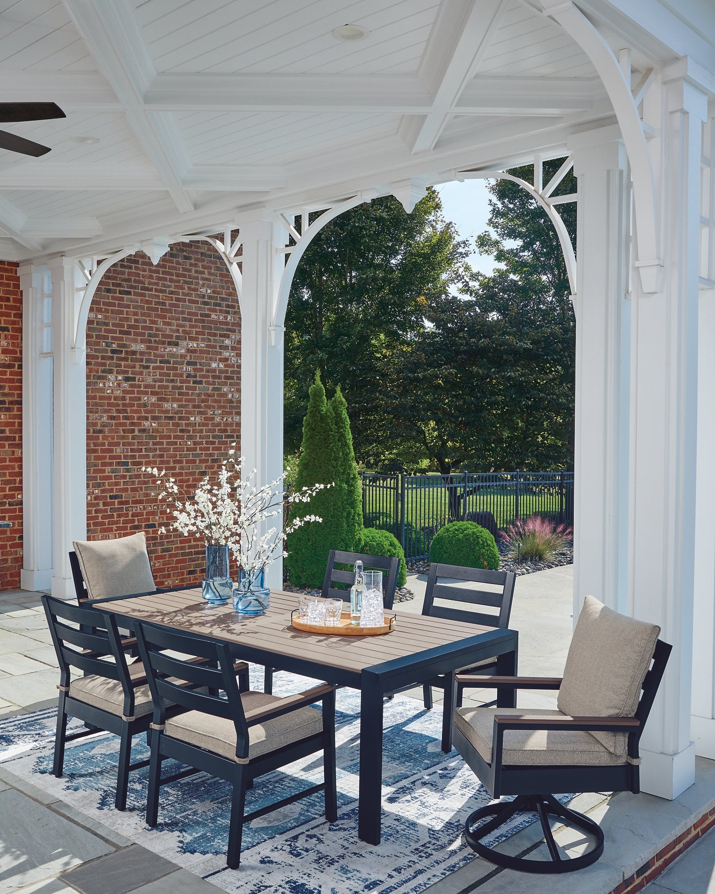 East Beach Outdoor Dining Set - Ideal Furniture (Fresno,CA) 