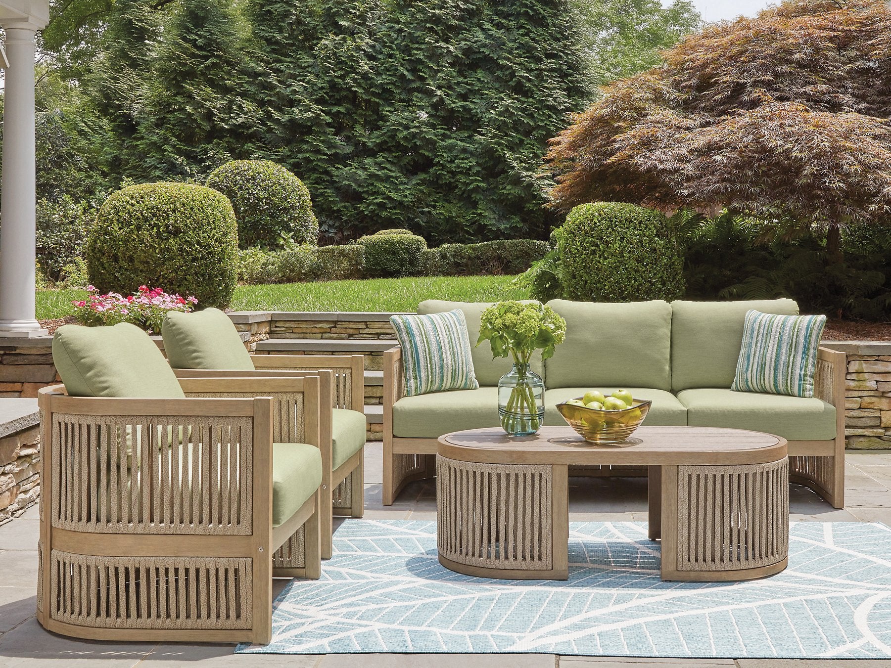 Serena Shores Outdoor Seating Set - Ideal Furniture (Fresno,CA) 
