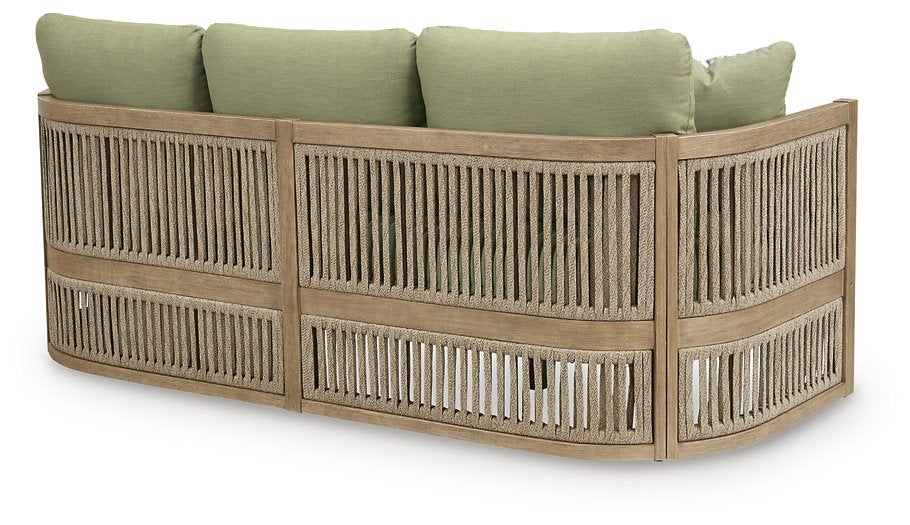 Serena Shores Outdoor Sofa with Cushion - Ideal Furniture (Fresno,CA) 