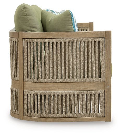 Serena Shores Outdoor Sofa with Cushion - Ideal Furniture (Fresno,CA) 