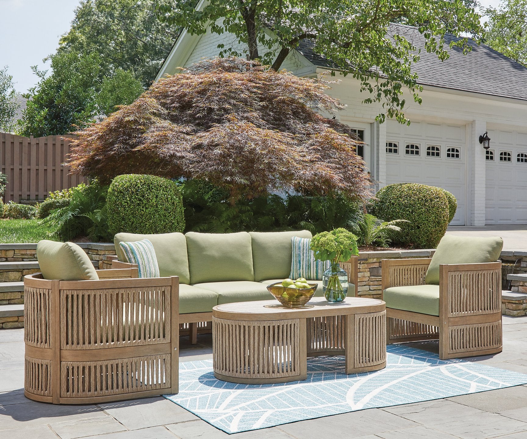 Serena Shores Outdoor Seating Set - Ideal Furniture (Fresno,CA)