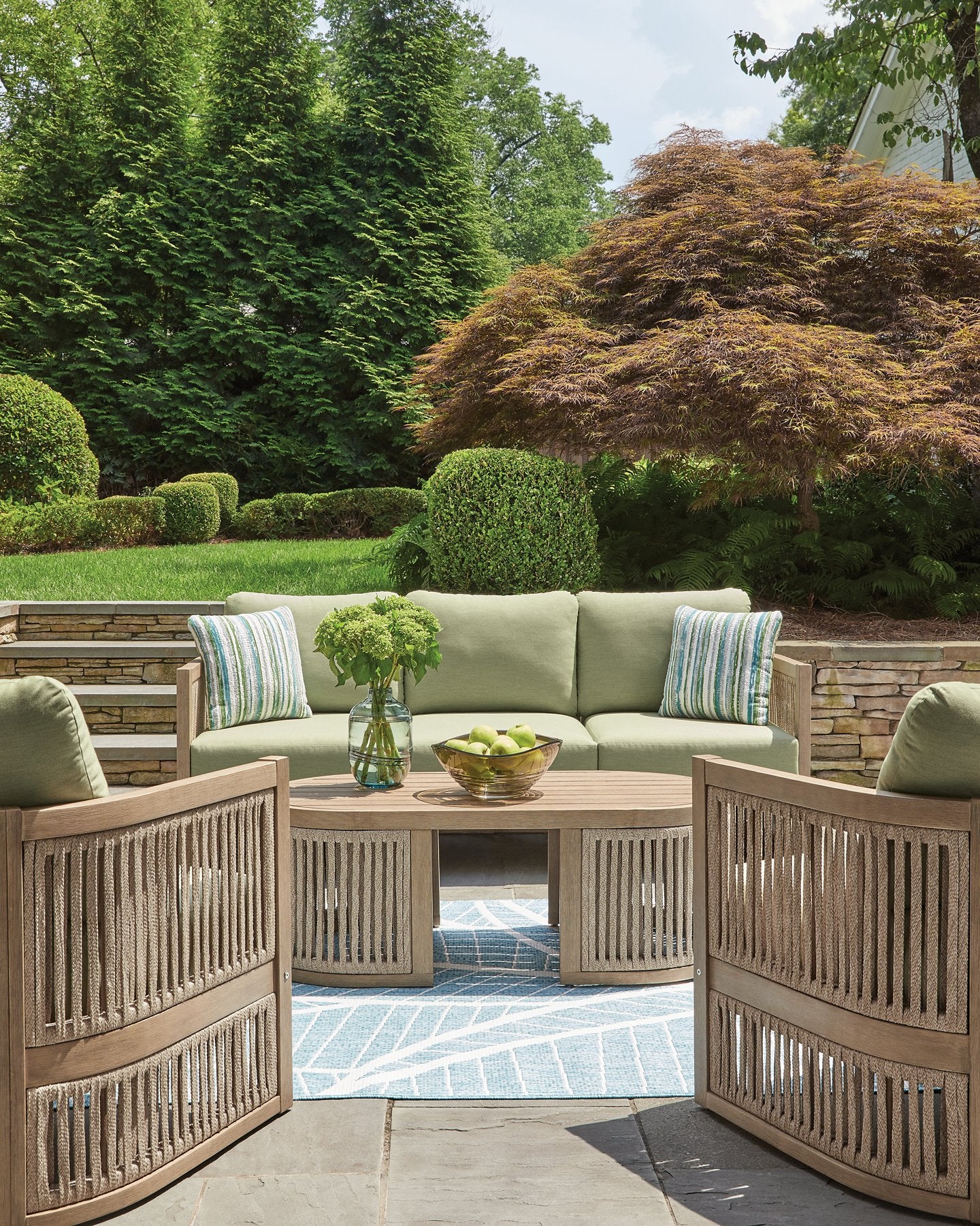 Serena Shores Outdoor Seating Set - Ideal Furniture (Fresno,CA) 