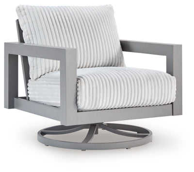 Hurley Park Outdoor Swivel Chair with Cushion - Ideal Furniture (Fresno,CA) 