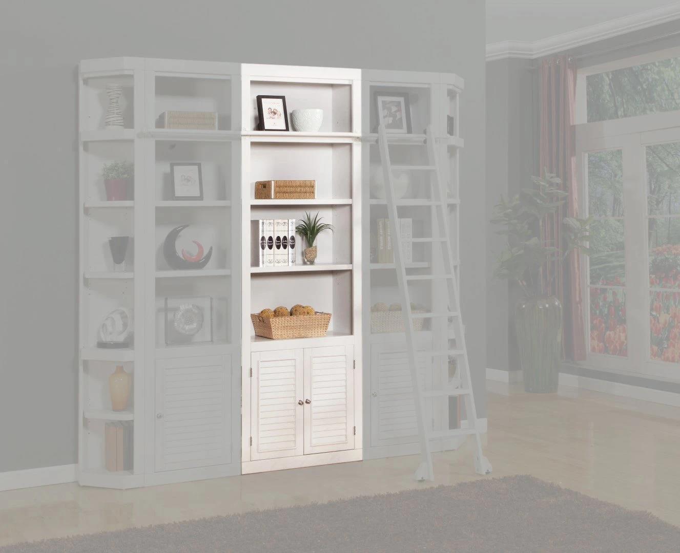 Parker House Boca 32" Open Top Bookcase in Cottage White