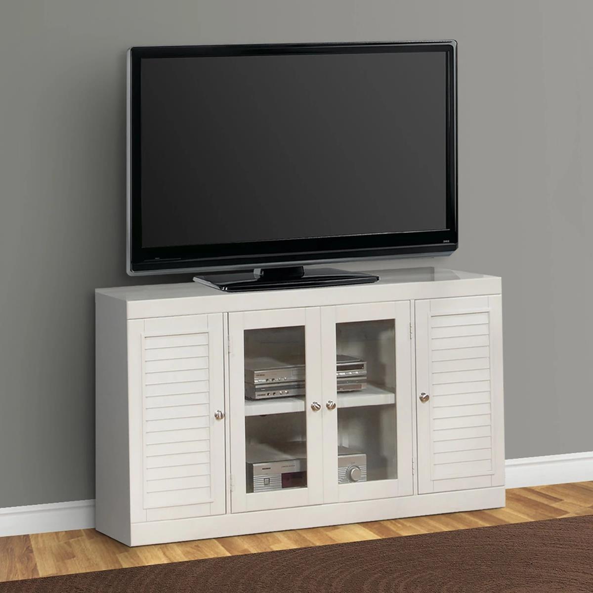 Parker House Boca 7-Piece Spacesaver Library Wall with Ladder in Cottage White - Ideal Furniture (Fresno,CA) 