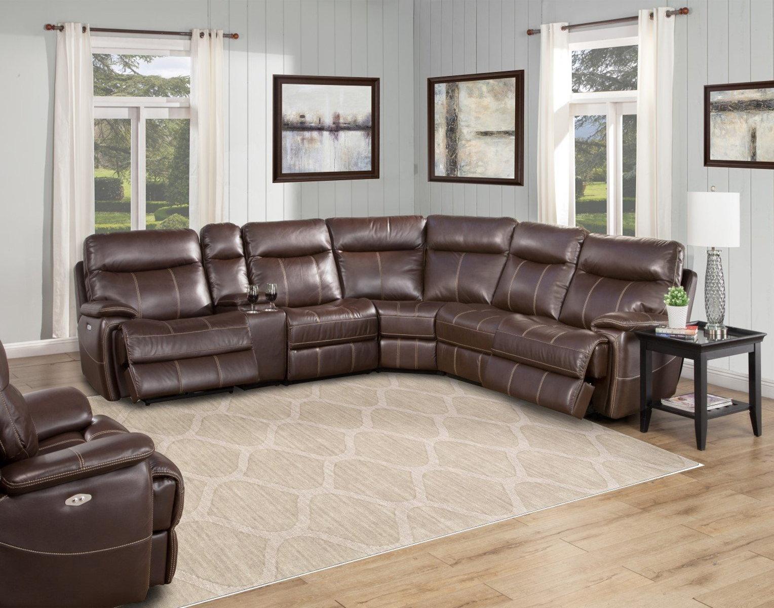 Parker House Dylan Power Left Arm Facing Recliner in Mahogany - Ideal Furniture (Fresno,CA) 