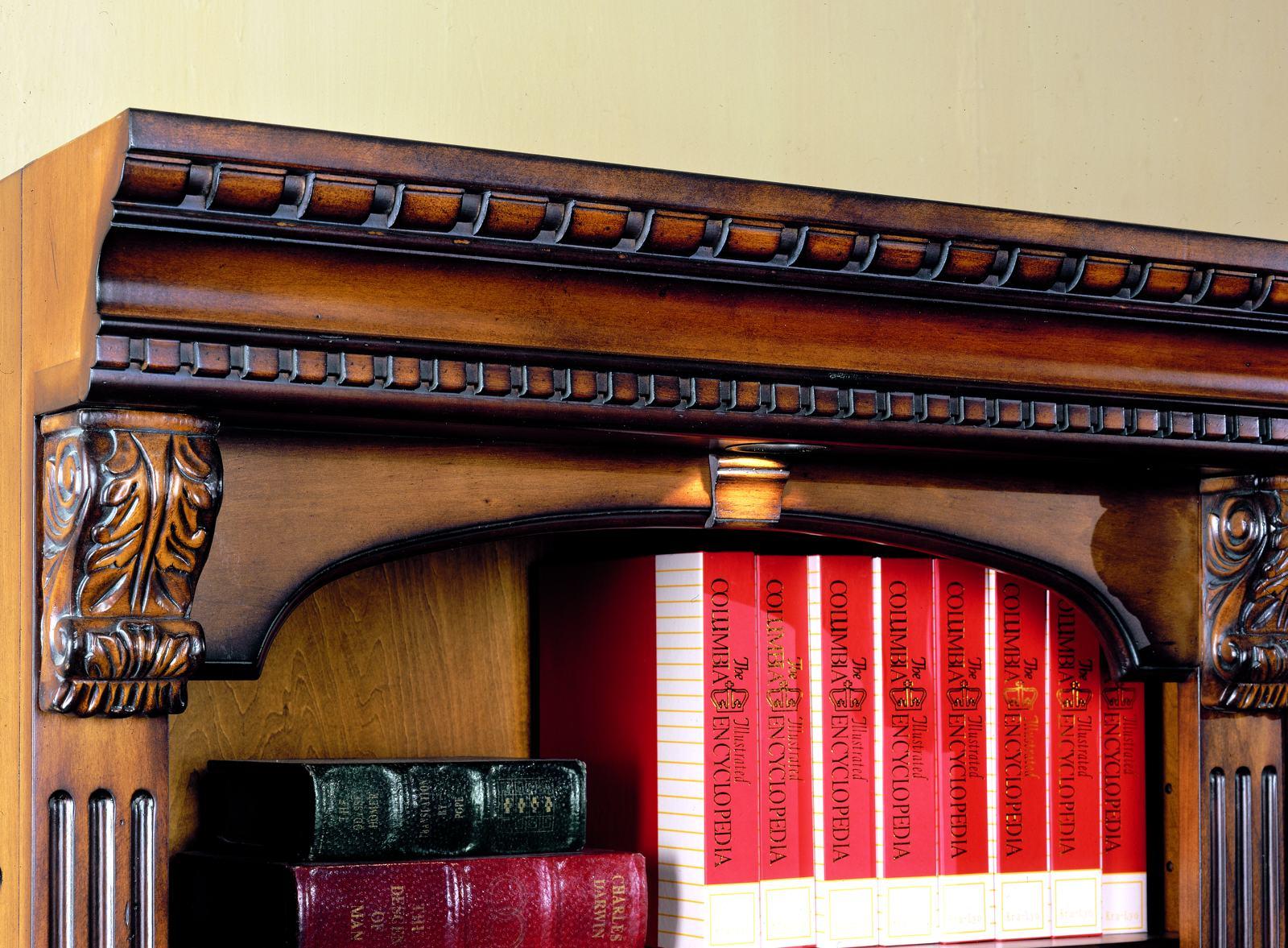 Parker House Huntington Expandable Open Entertainment Wall in Vintage Pecan - Ideal Furniture (Fresno,CA) 
