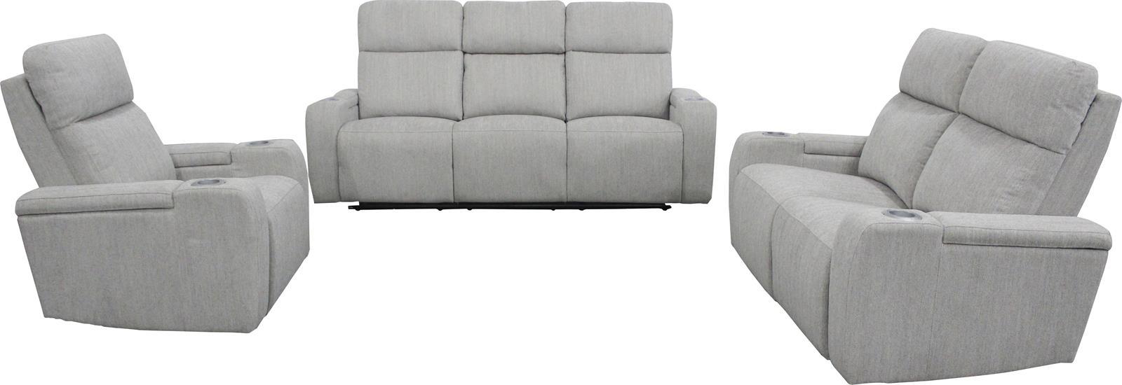 Parker House Orpheus Power Loveseat in Bisque