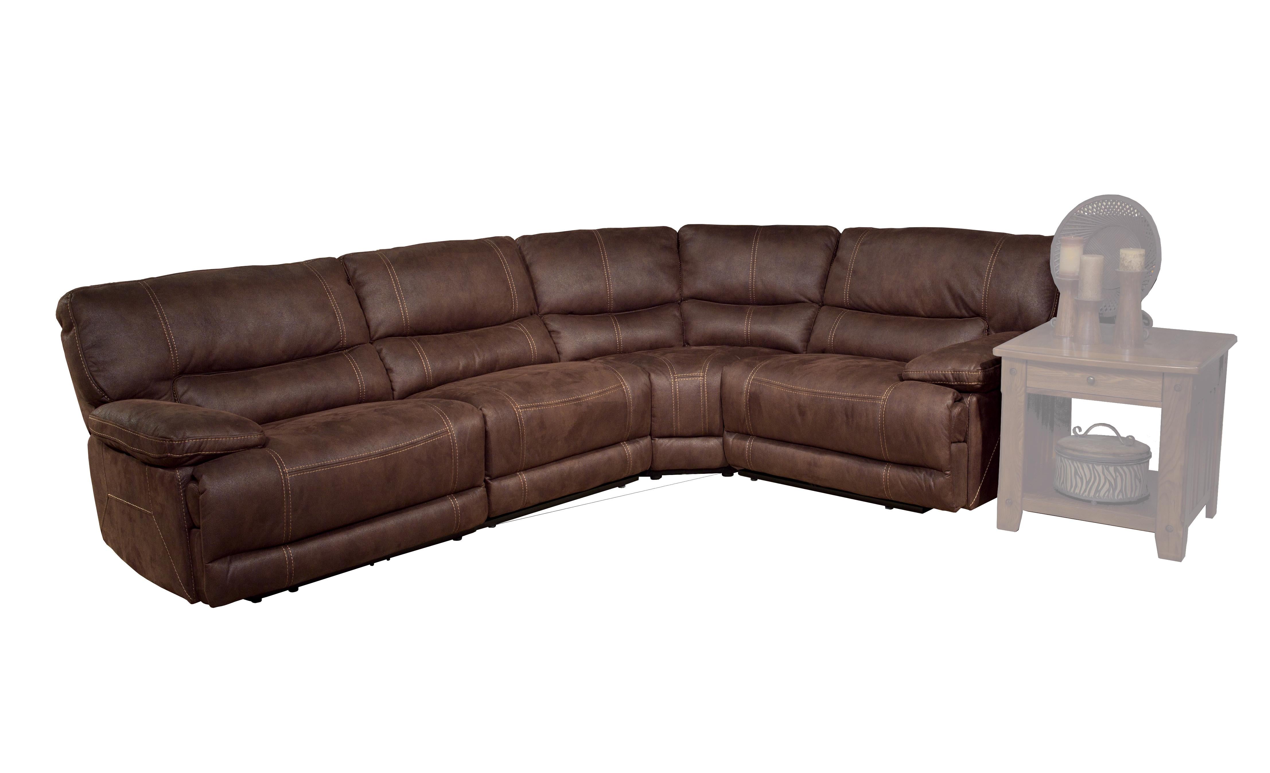 Parker House Pegasus 4pc Power Recliner Sectional in Dark Kahlua image