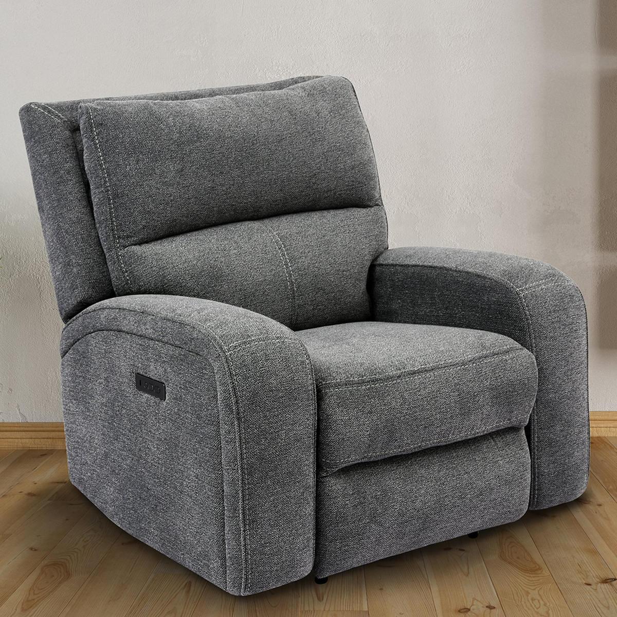 Parker House Polaris Power Chair in Bizmark Grey - Ideal Furniture (Fresno,CA) 