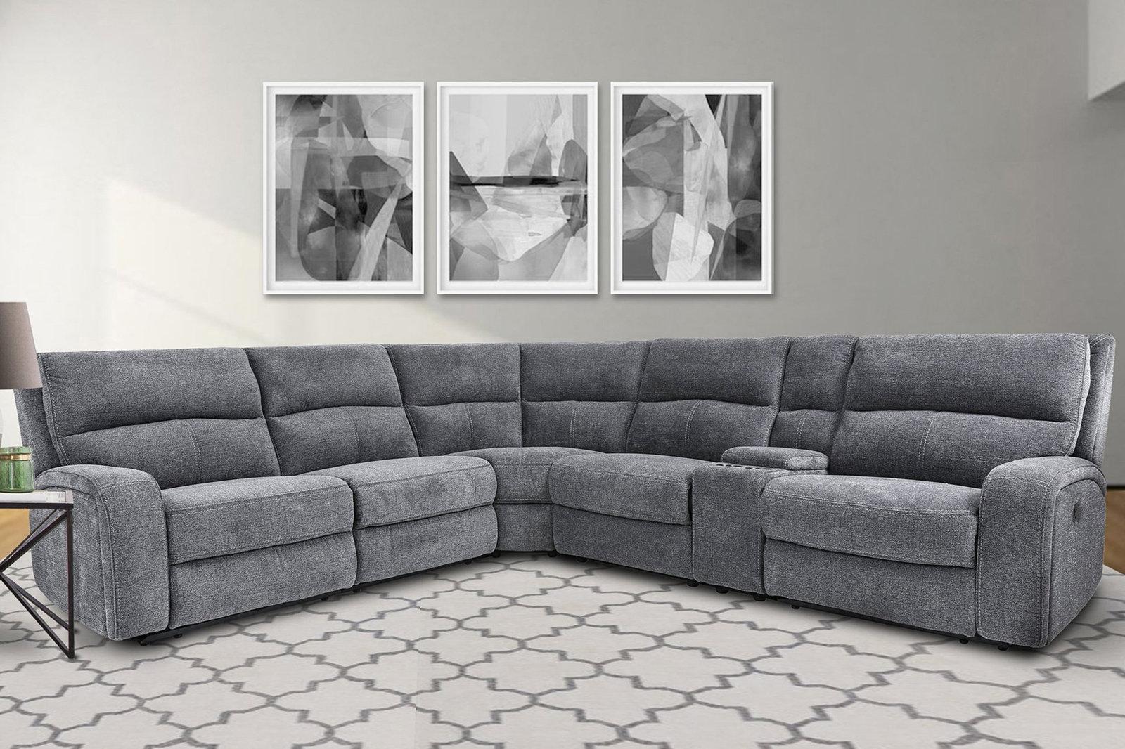 Parker House Polaris Power Left Arm Facing Recliner in Bizmark Grey - Ideal Furniture (Fresno,CA) 