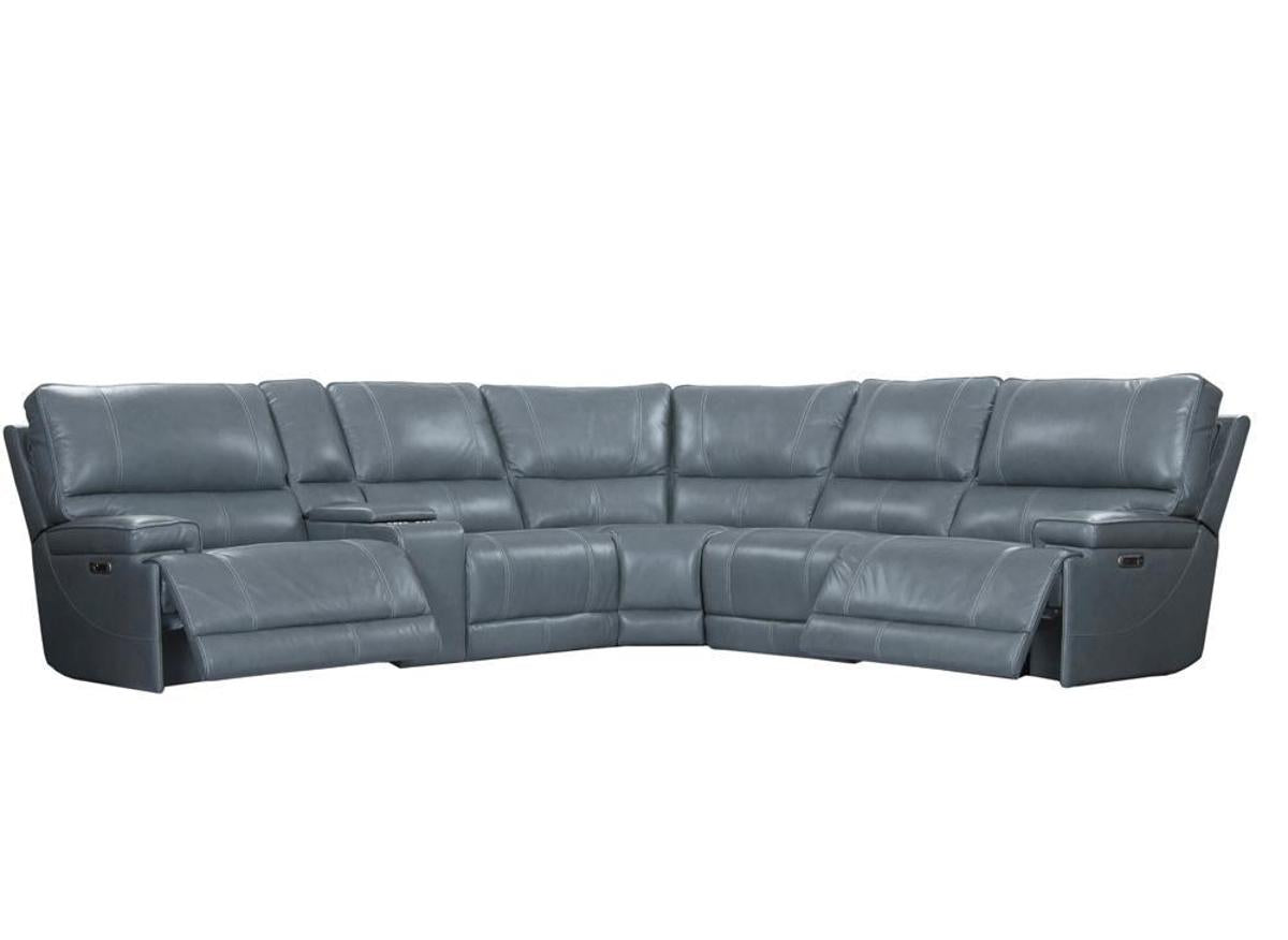 Parker House Whitman Power Cordless Left Arm Facing Recliner in Verona Azure - Ideal Furniture (Fresno,CA) 