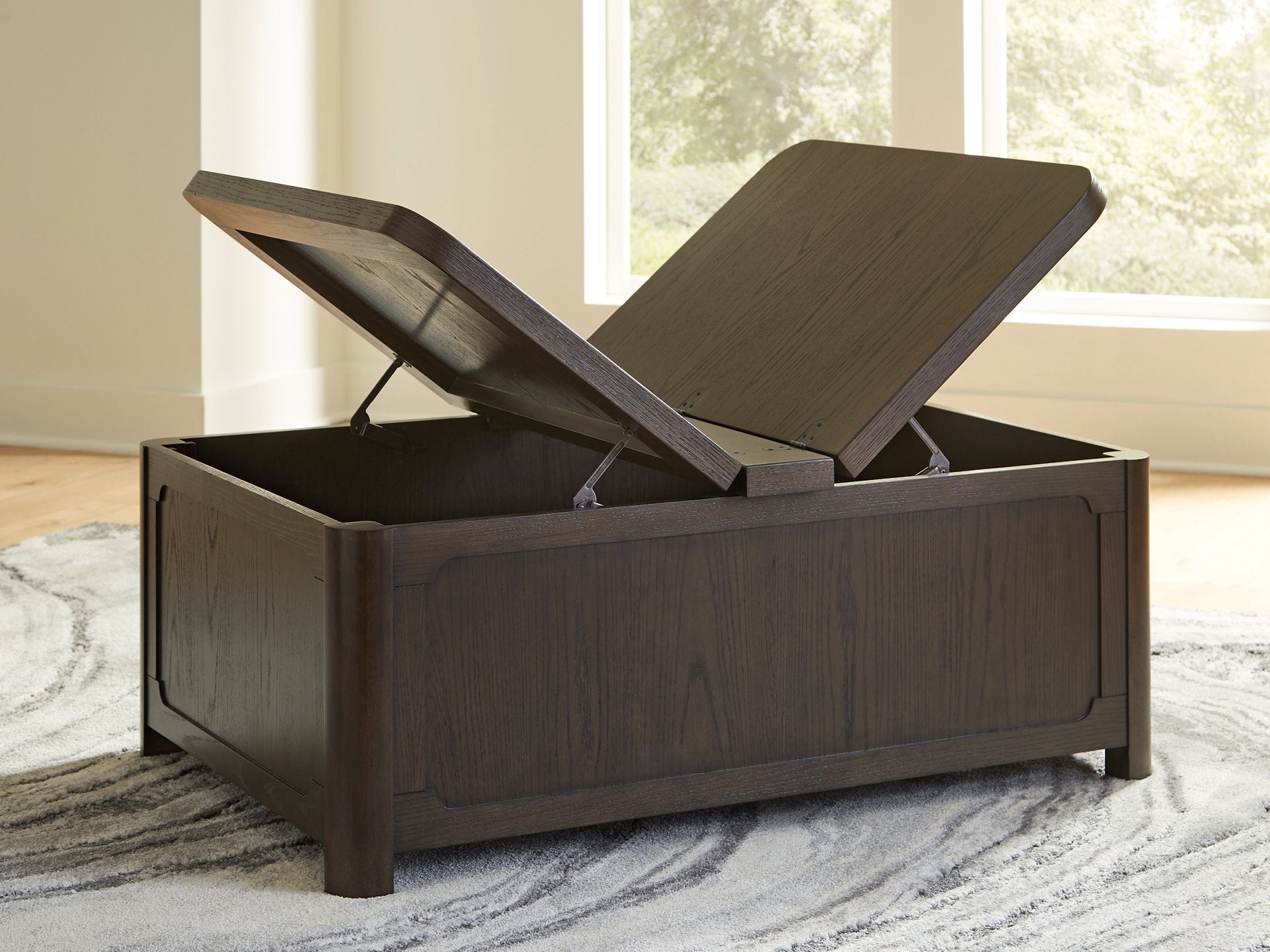 Breckington Coffee Table With Storage - Ideal Furniture (Fresno,CA) 