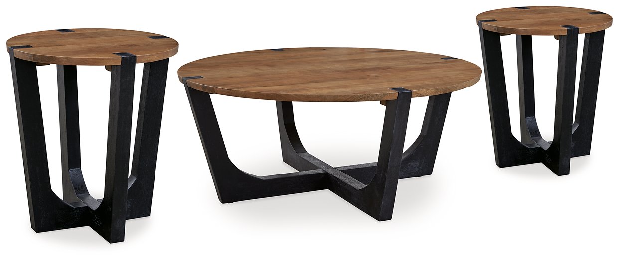 Hanneforth Occasional Table Set - Ideal Furniture (Fresno,CA) 