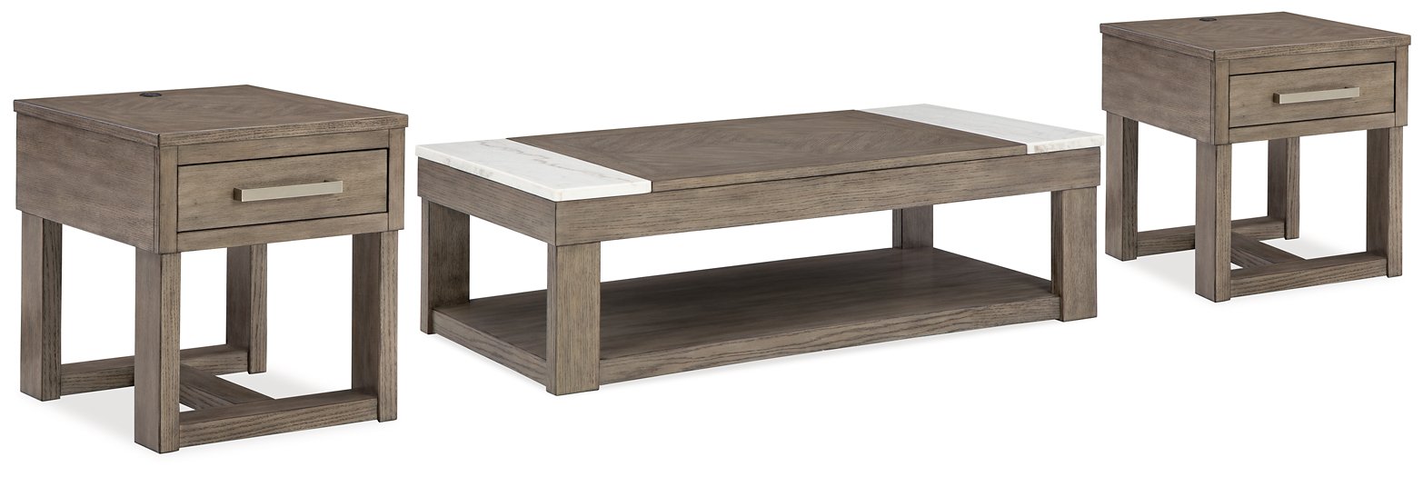 Loyaska Occasional Table Set - Ideal Furniture (Fresno,CA) 