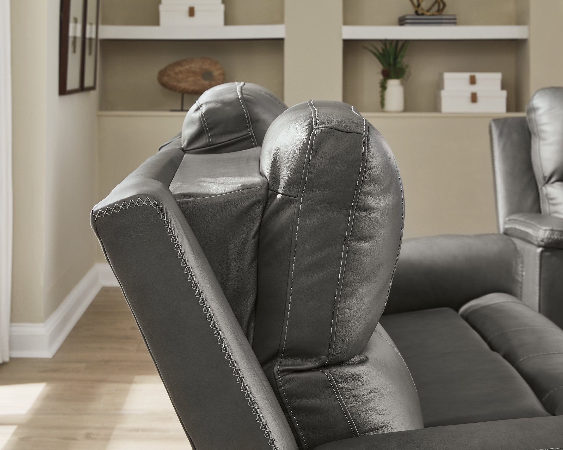 Bleckley Power Reclining Loveseat with Console - Ideal Furniture (Fresno,CA) 