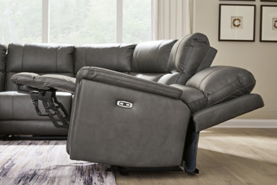 Bleckley Power Reclining Sectional - Ideal Furniture (Fresno,CA) 