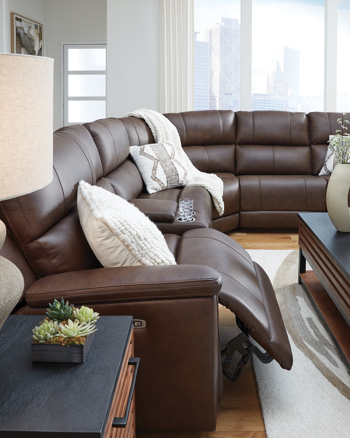 Bleckley Power Reclining Sectional - Ideal Furniture (Fresno,CA) 