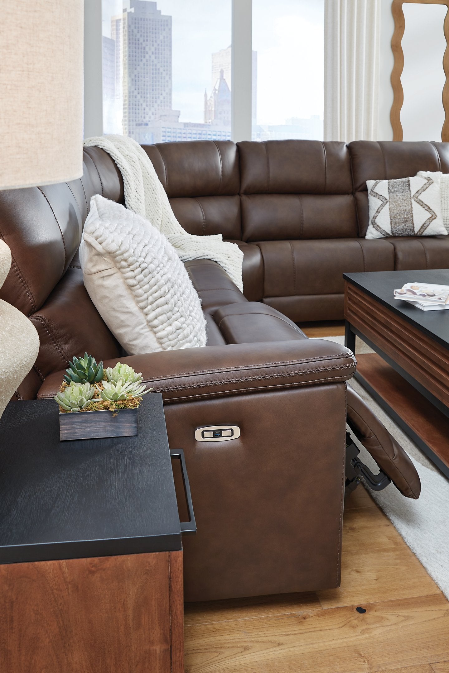 Bleckley Power Reclining Sectional - Ideal Furniture (Fresno,CA) 