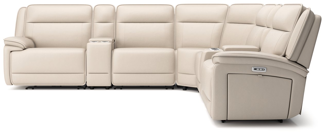 Double Deal Reclining Sectional with 2 Consoles - Ideal Furniture (Fresno,CA) 