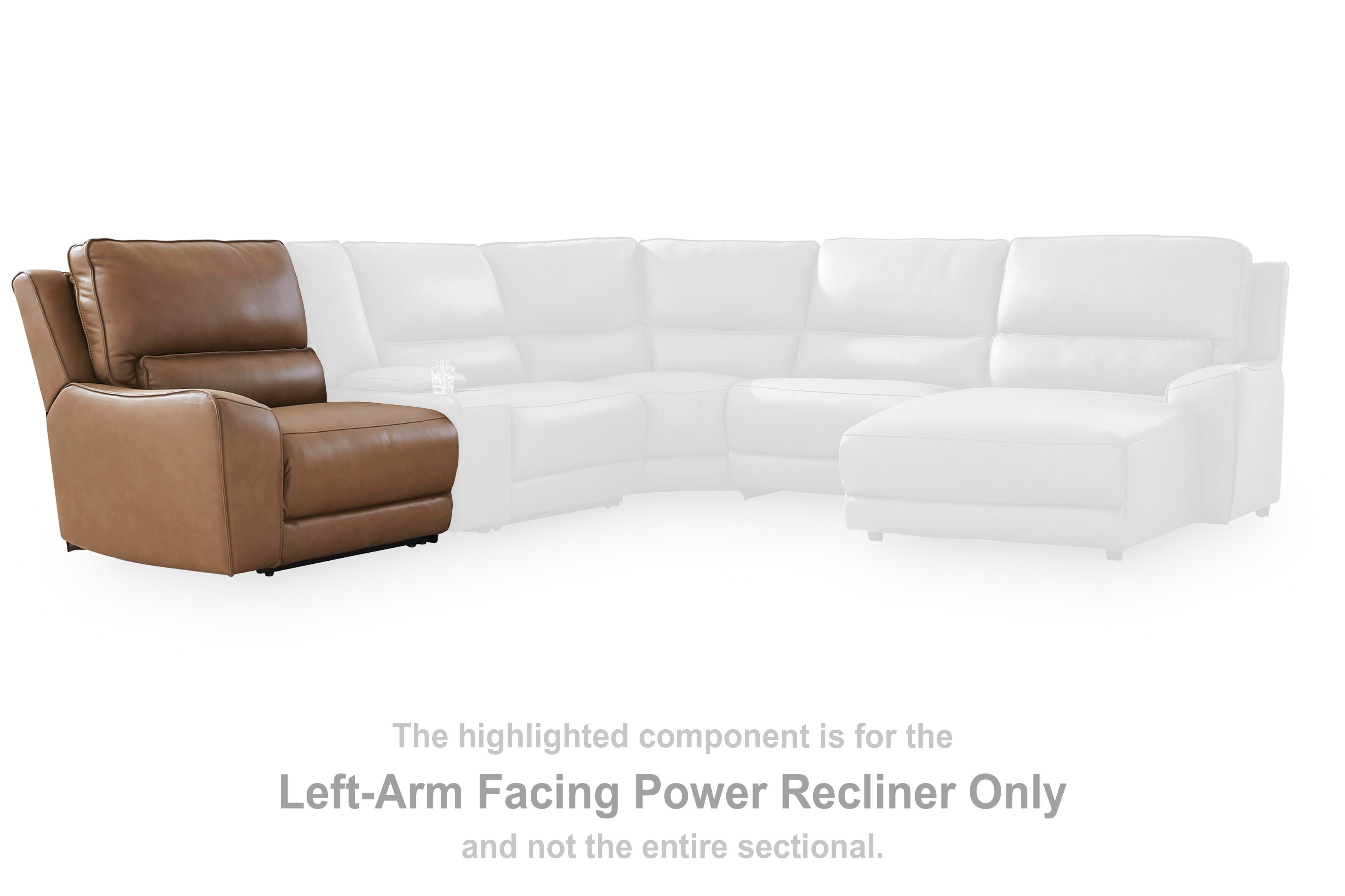 DeepWakes Power Reclining Sectional with Chaise - Ideal Furniture (Fresno,CA) 