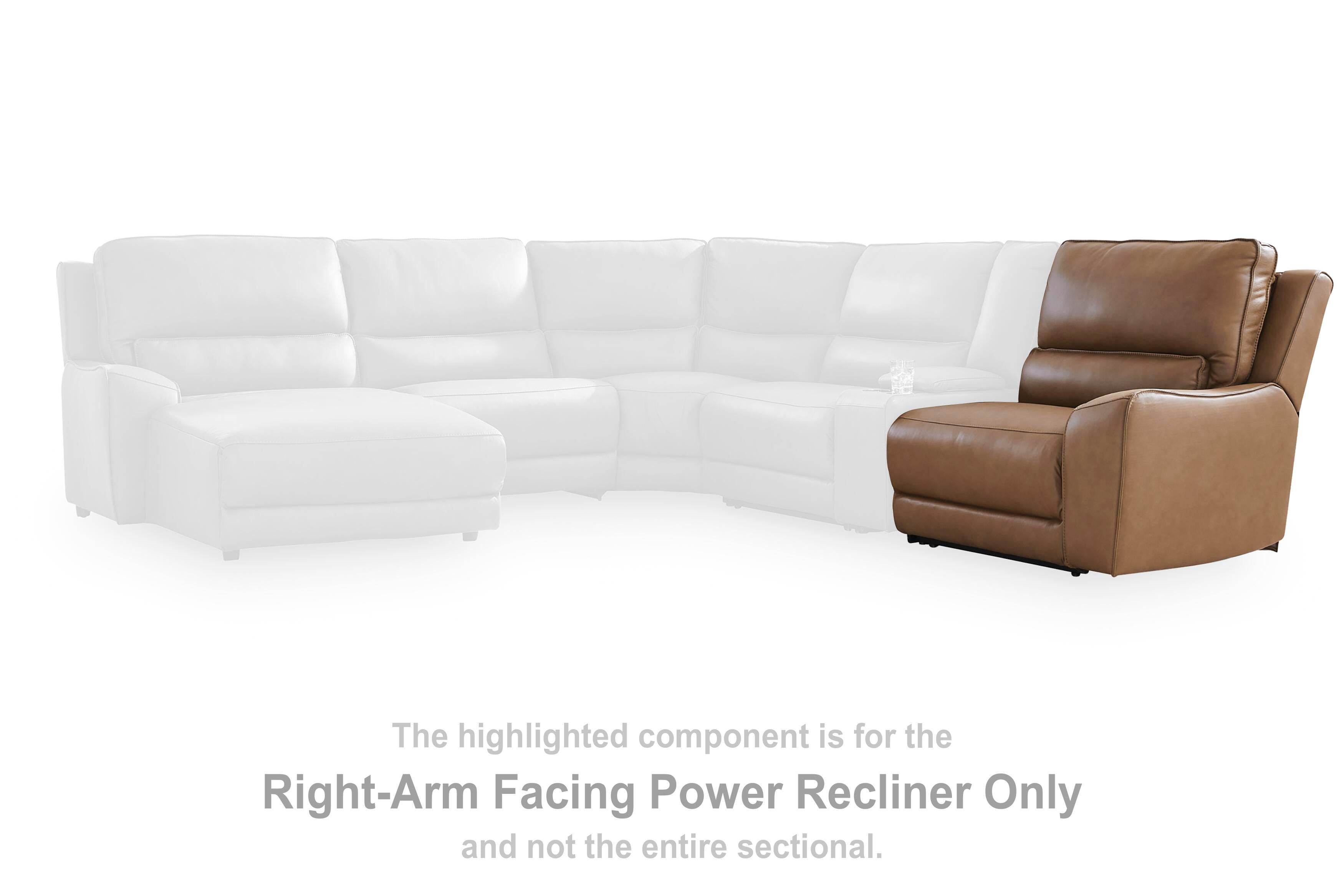 DeepWakes Power Reclining Sectional with Chaise - Ideal Furniture (Fresno,CA) 