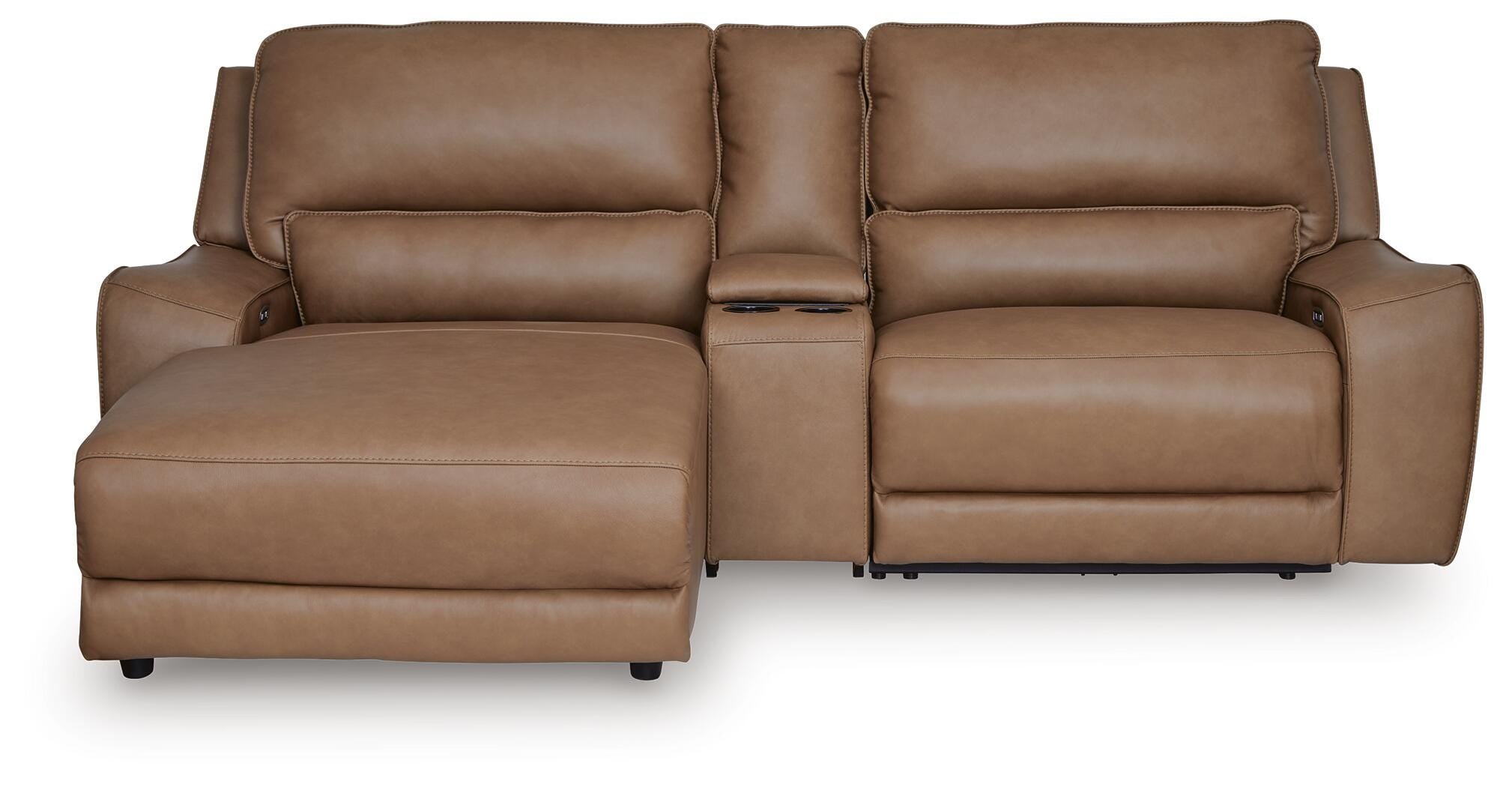 DeepWakes Power Reclining Sectional with Chaise - Ideal Furniture (Fresno,CA) 