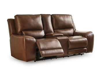 DeepWakes Power Reclining Loveseat with Console - Ideal Furniture (Fresno,CA) 