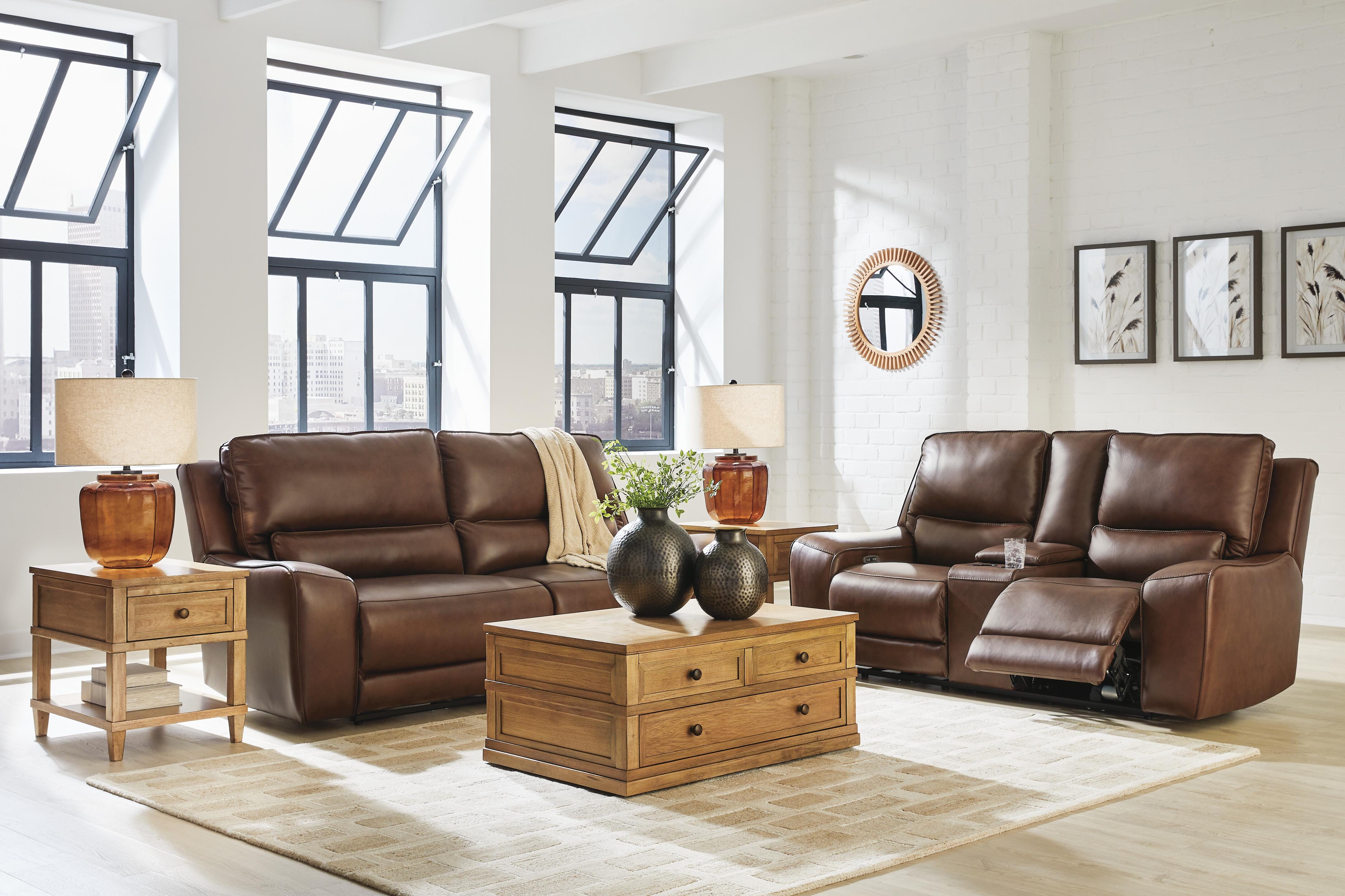 DeepWakes Reclining Living Room Set - Ideal Furniture (Fresno,CA) 