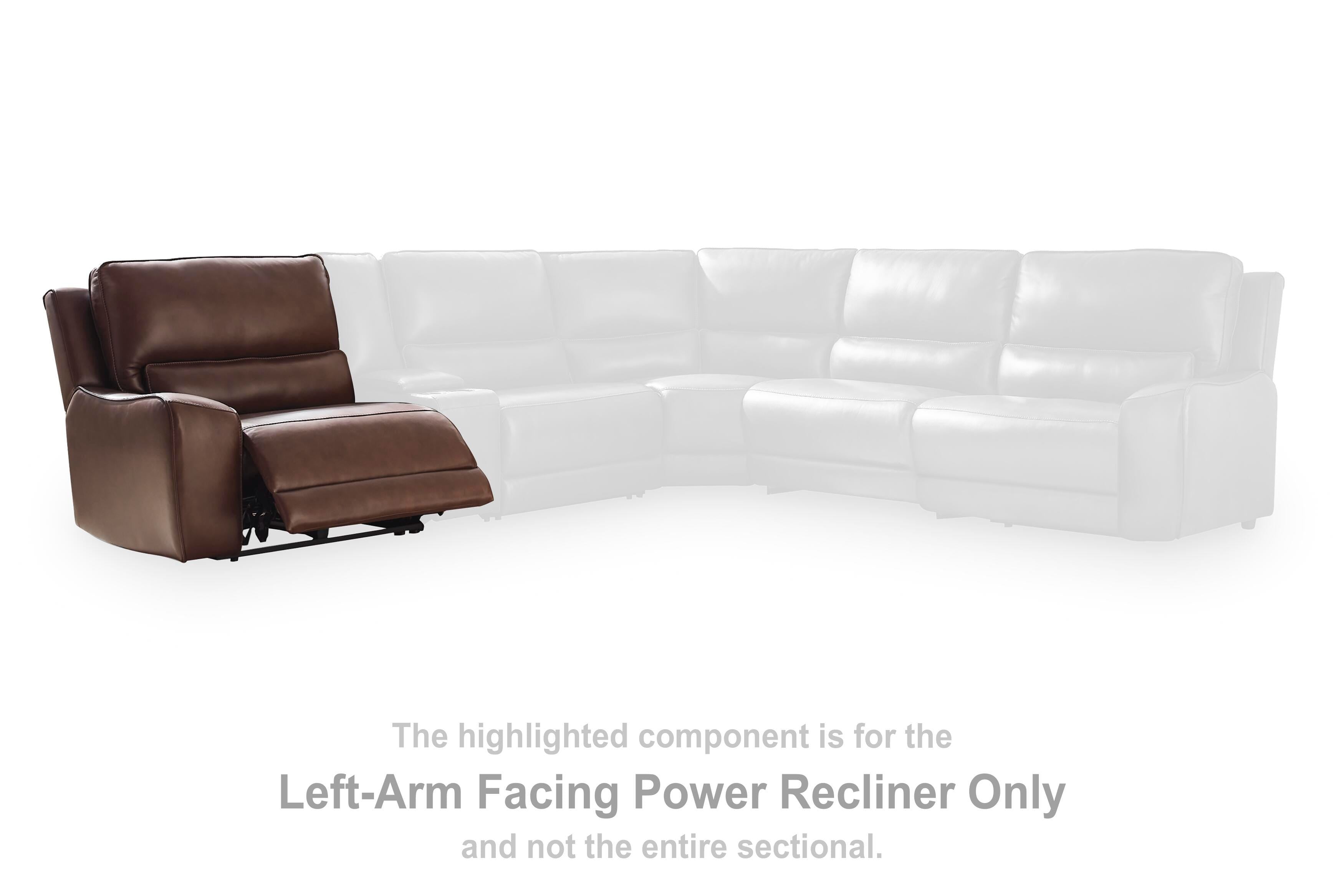 DeepWakes Power Reclining Sectional with Chaise - Ideal Furniture (Fresno,CA) 