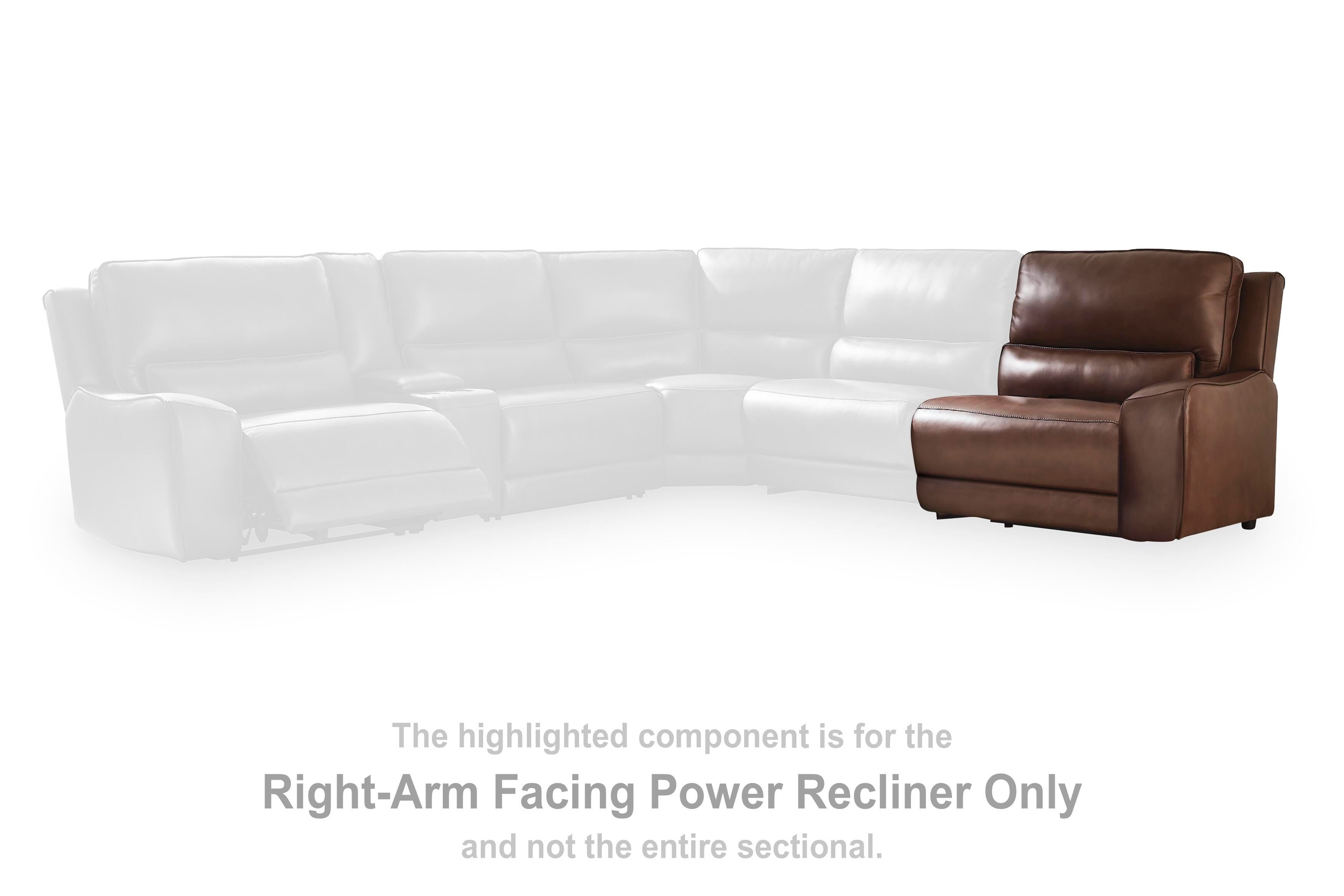 DeepWakes Power Reclining Sectional with Chaise - Ideal Furniture (Fresno,CA) 