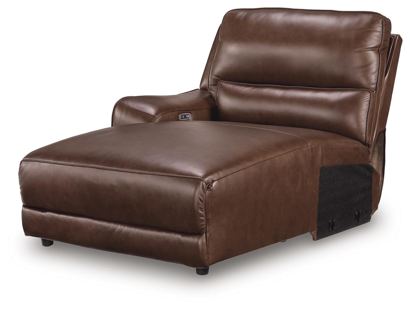 DeepWakes Power Reclining Sectional with Chaise - Ideal Furniture (Fresno,CA) 